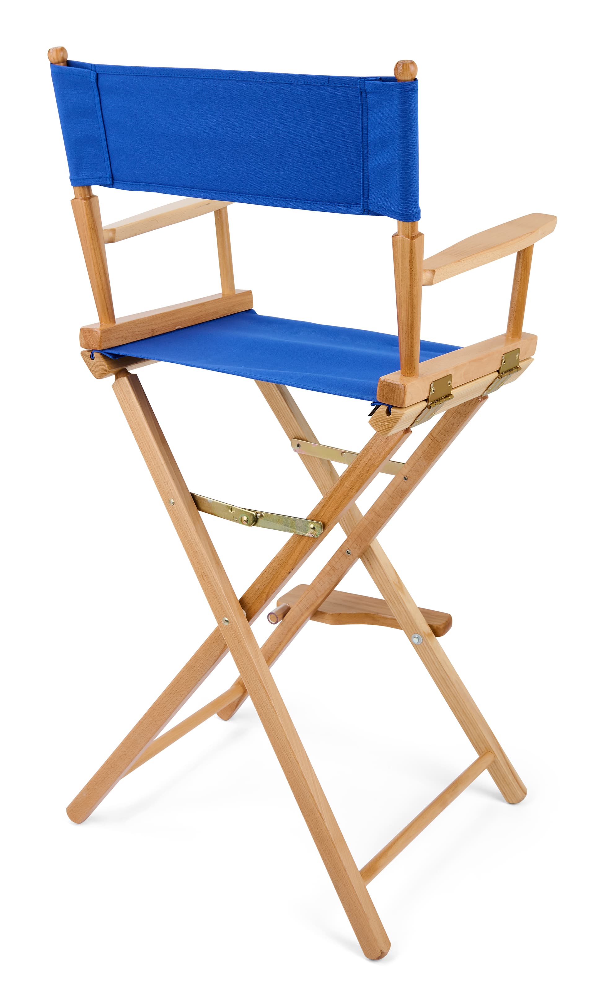 This wood directors chair with hinges 