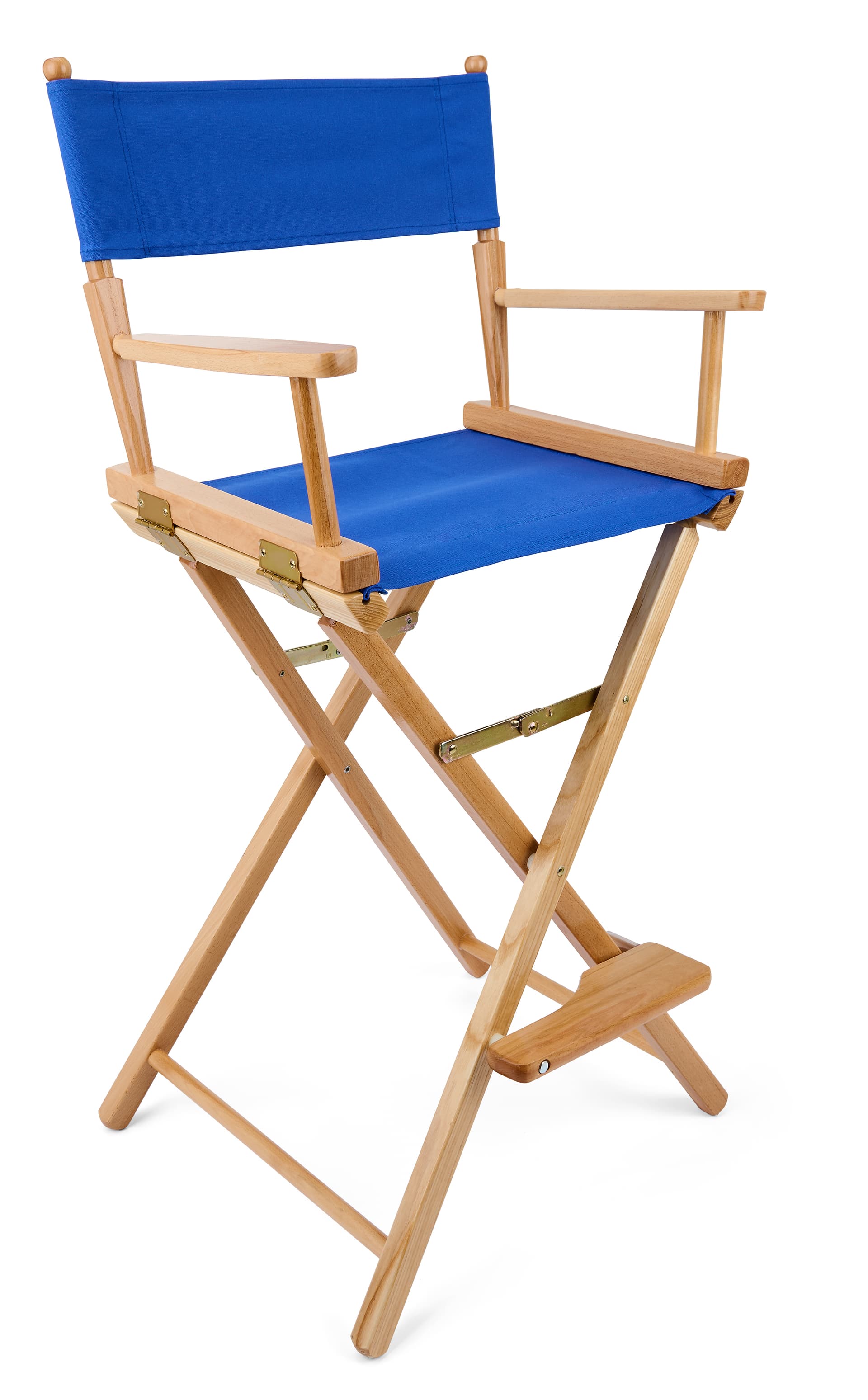 Folding directors chair with wood material 