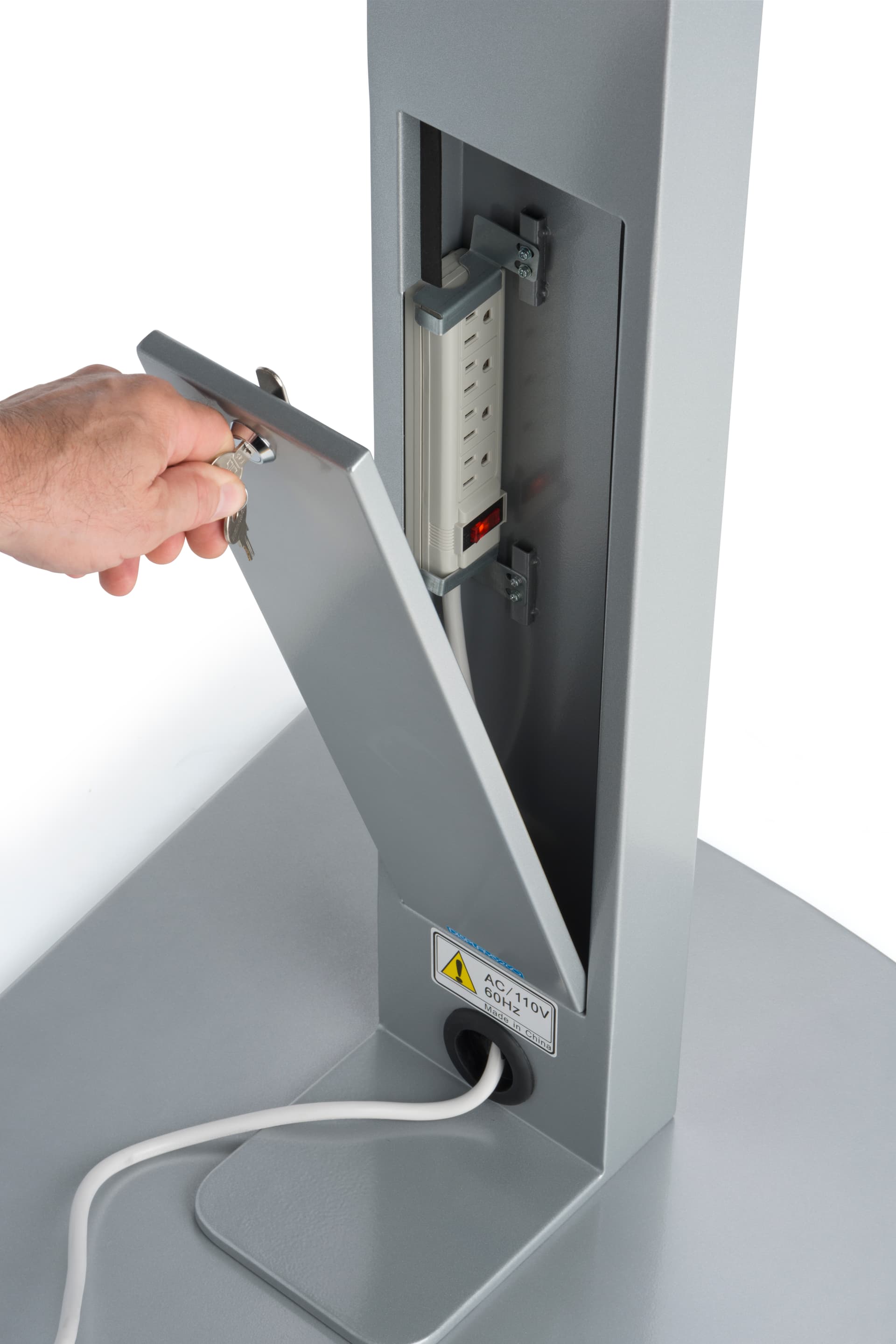Moveable Vesa Floor Display Stand with Wheels & Cable Management