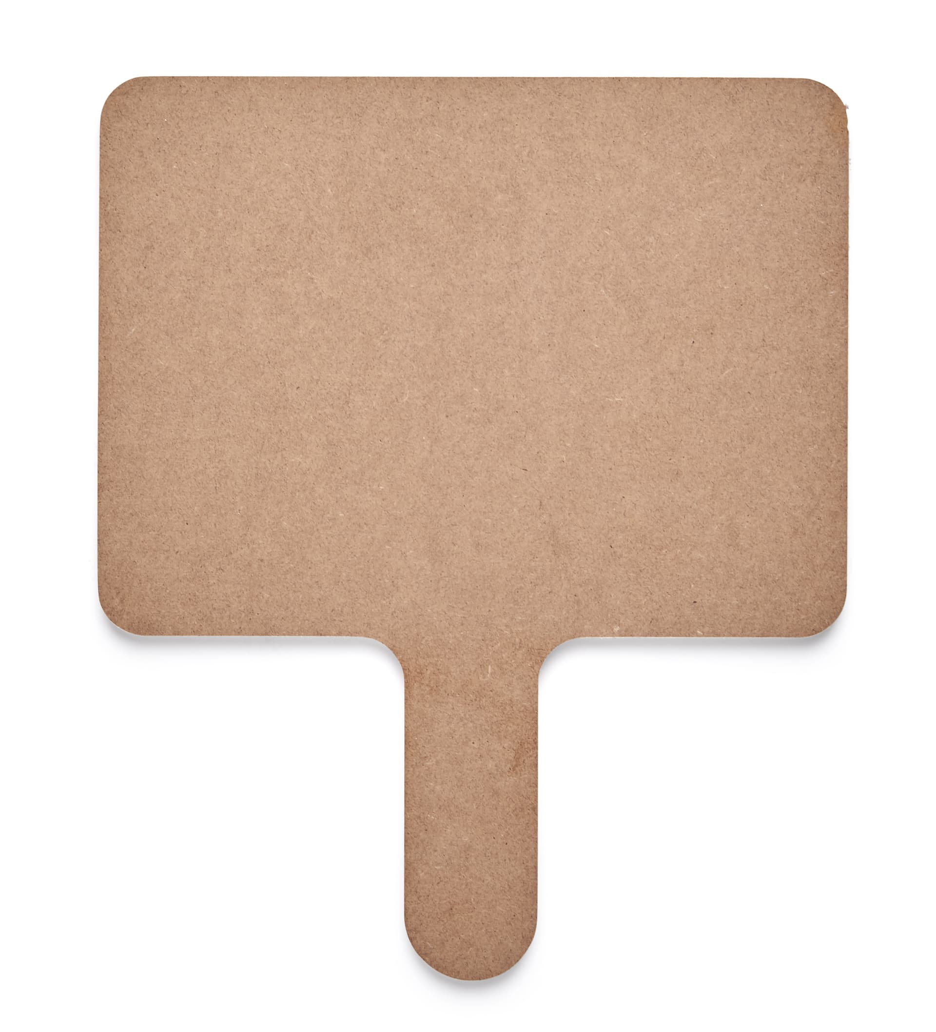 Write on response paddles with particle board back