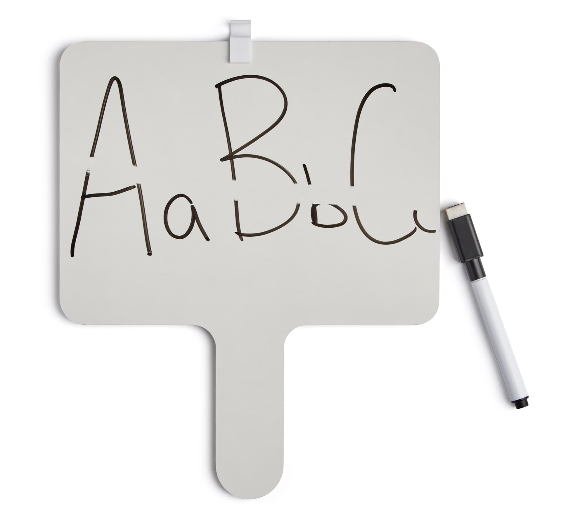 Dry erase answer paddle kit with non-ghosting surface