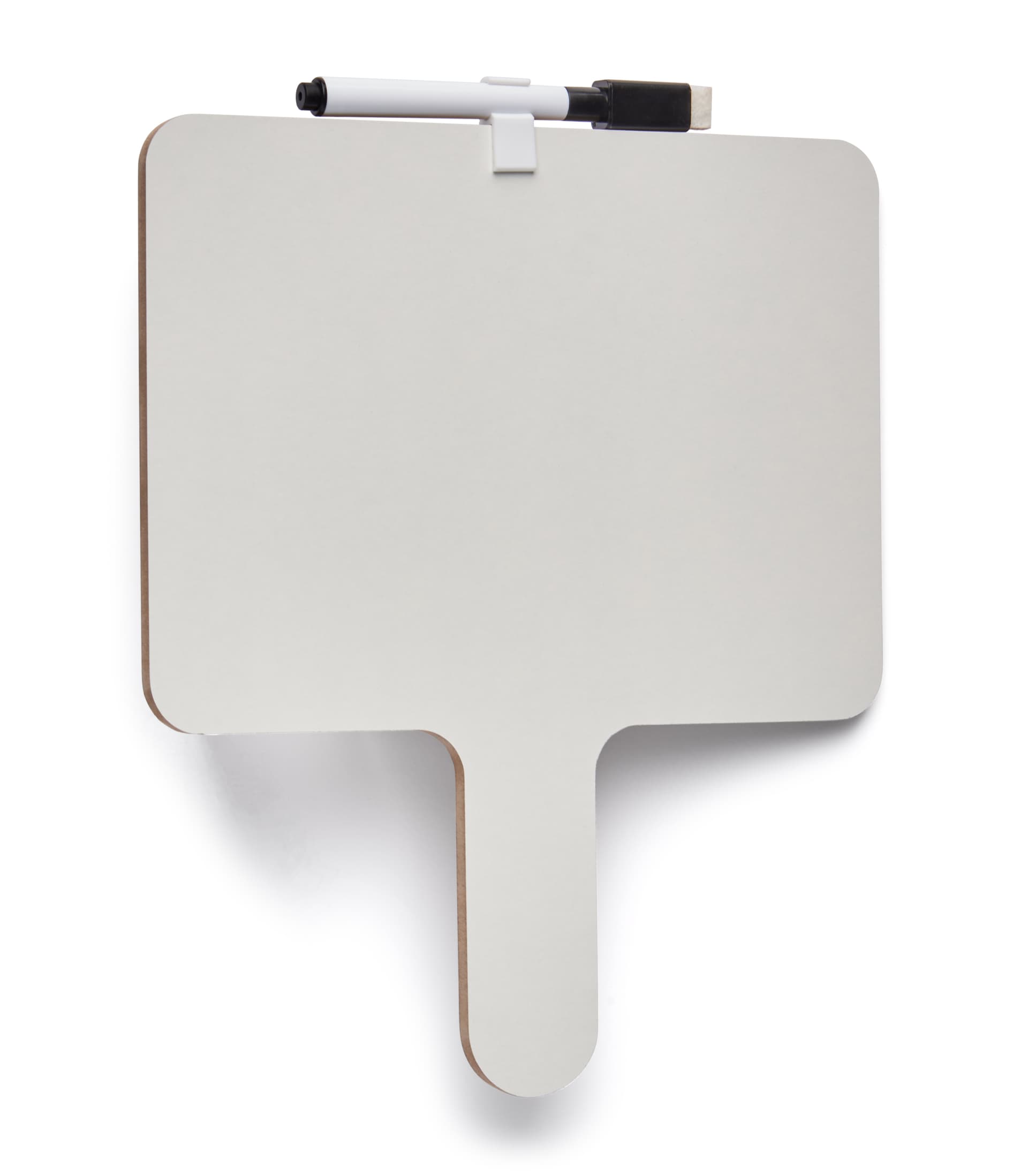 Dry erase answer paddle kit with rounded corners
