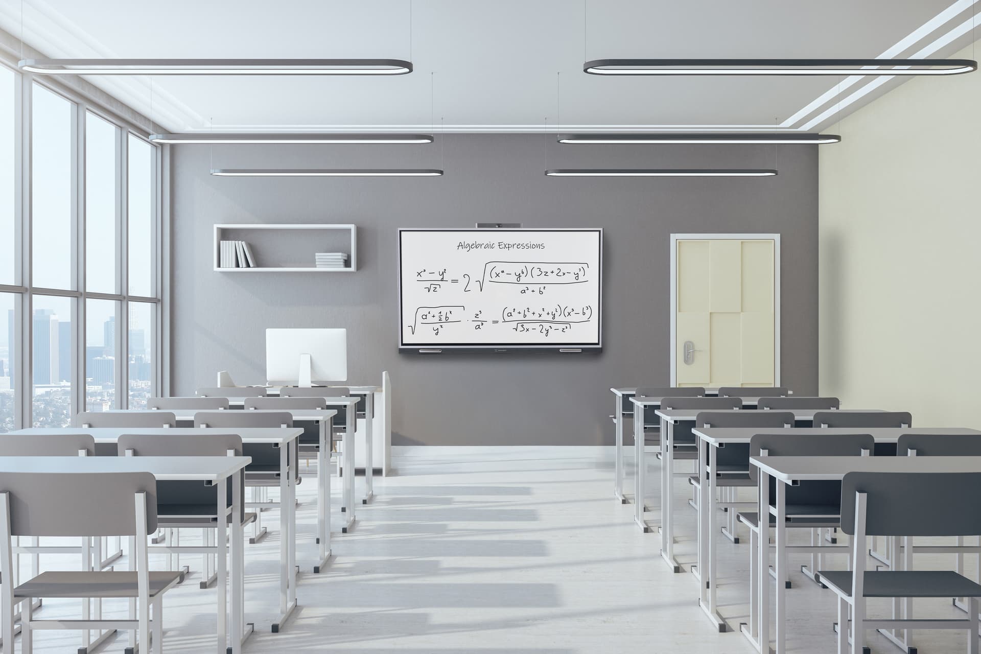 Digital whiteboard with built in speakers