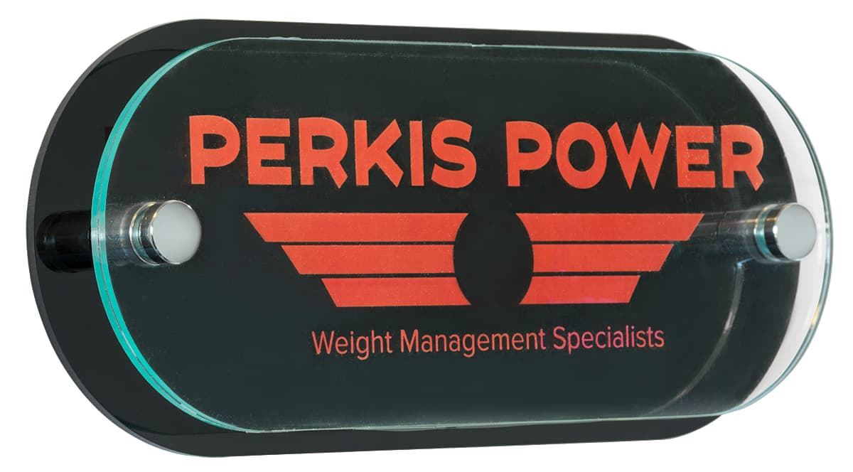 Wall-Mounted Layered Sign Standoffs with Backplate 