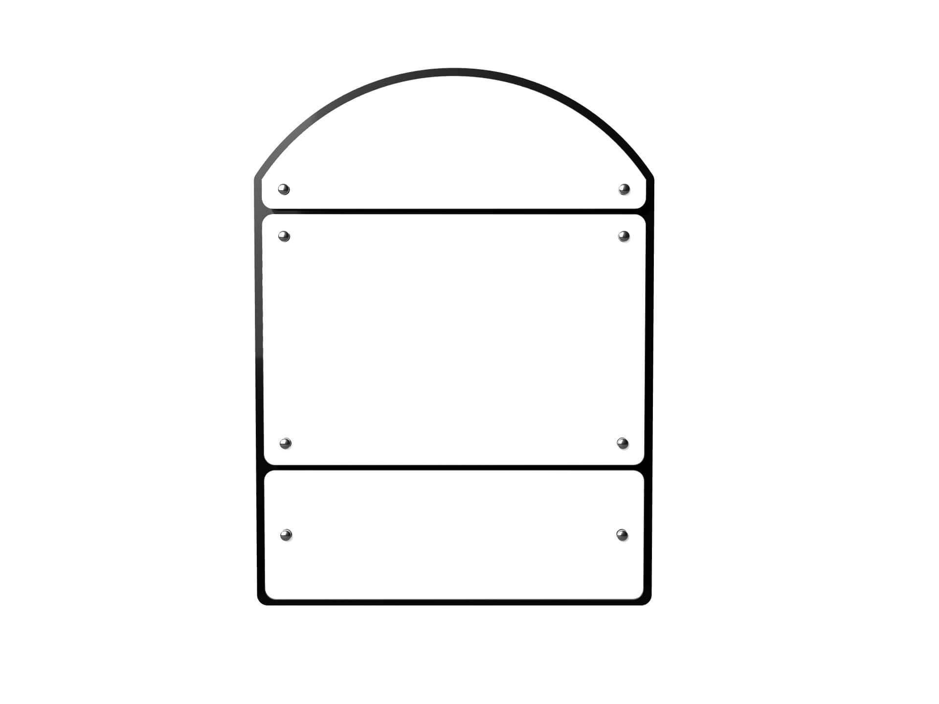 3-Panel Custom Directory Sign is Acrylic