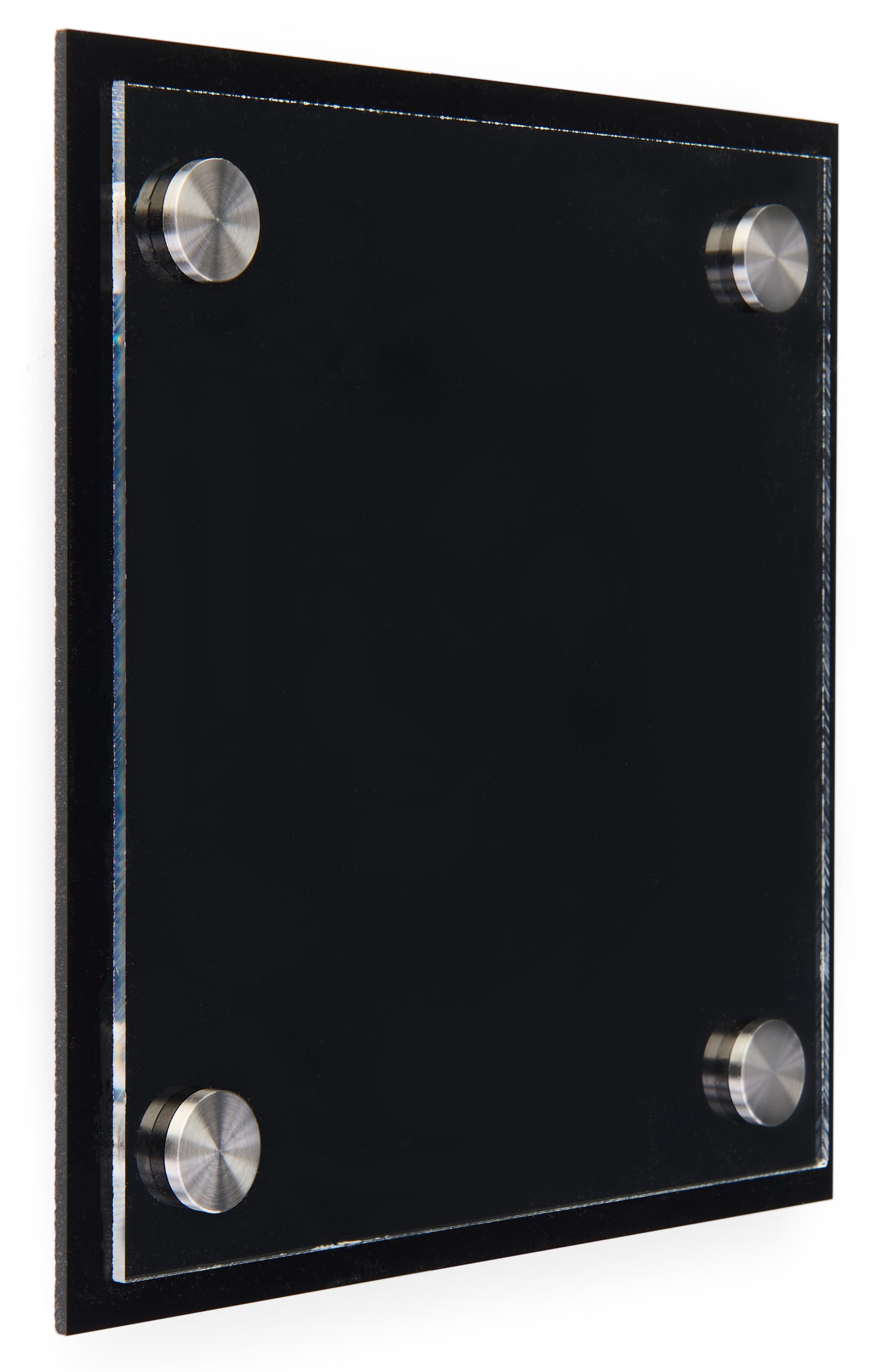 Name Plate on Door with Stainless Steel Standoffs