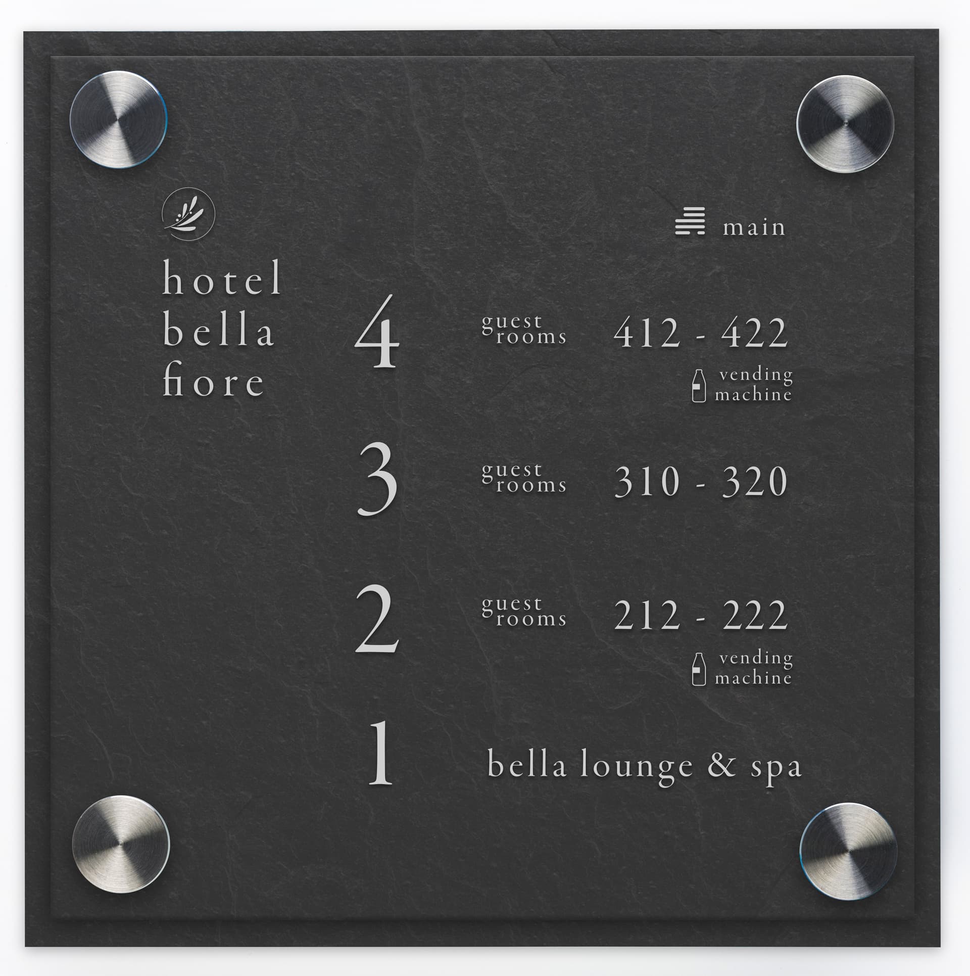 Clear Custom 6 x 6 Standoff Wall Sign