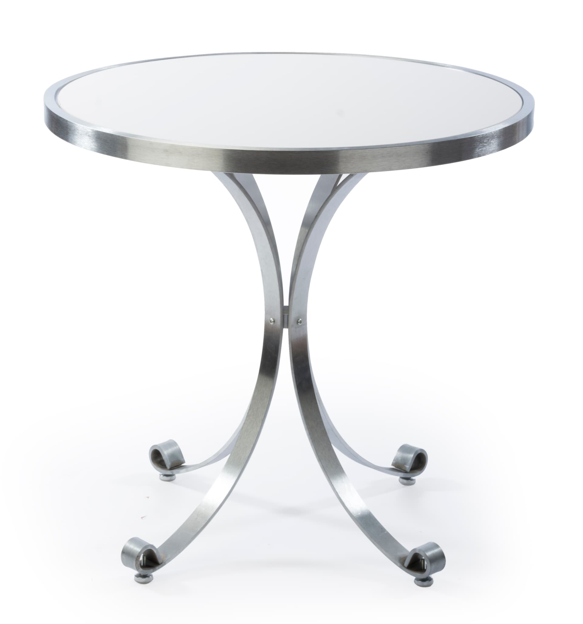 White Round Display Table