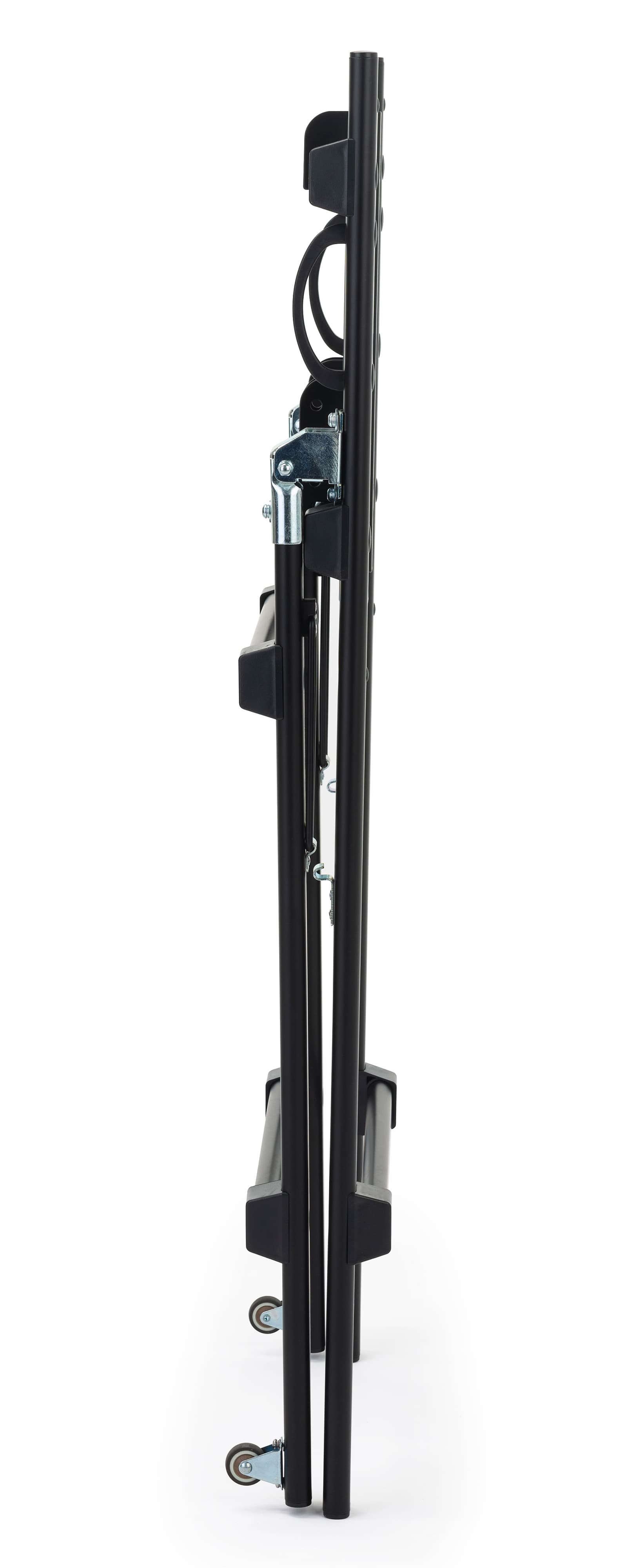 Folding TV easel with compact storage size