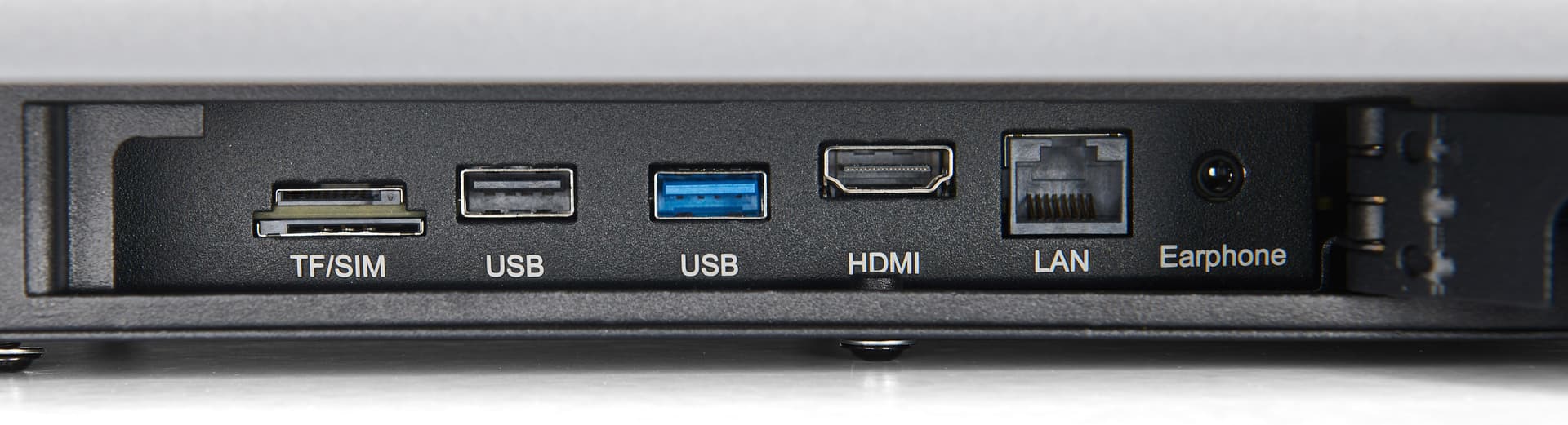 Countertop kiosk with a multitude of ports