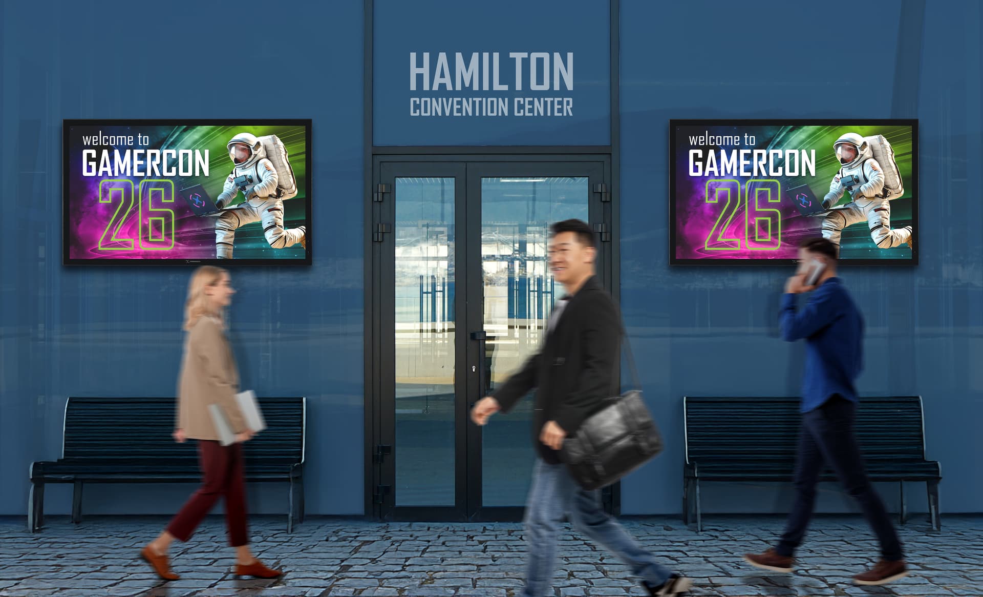 Outdoor LCD display with a robust outdoor rated design
