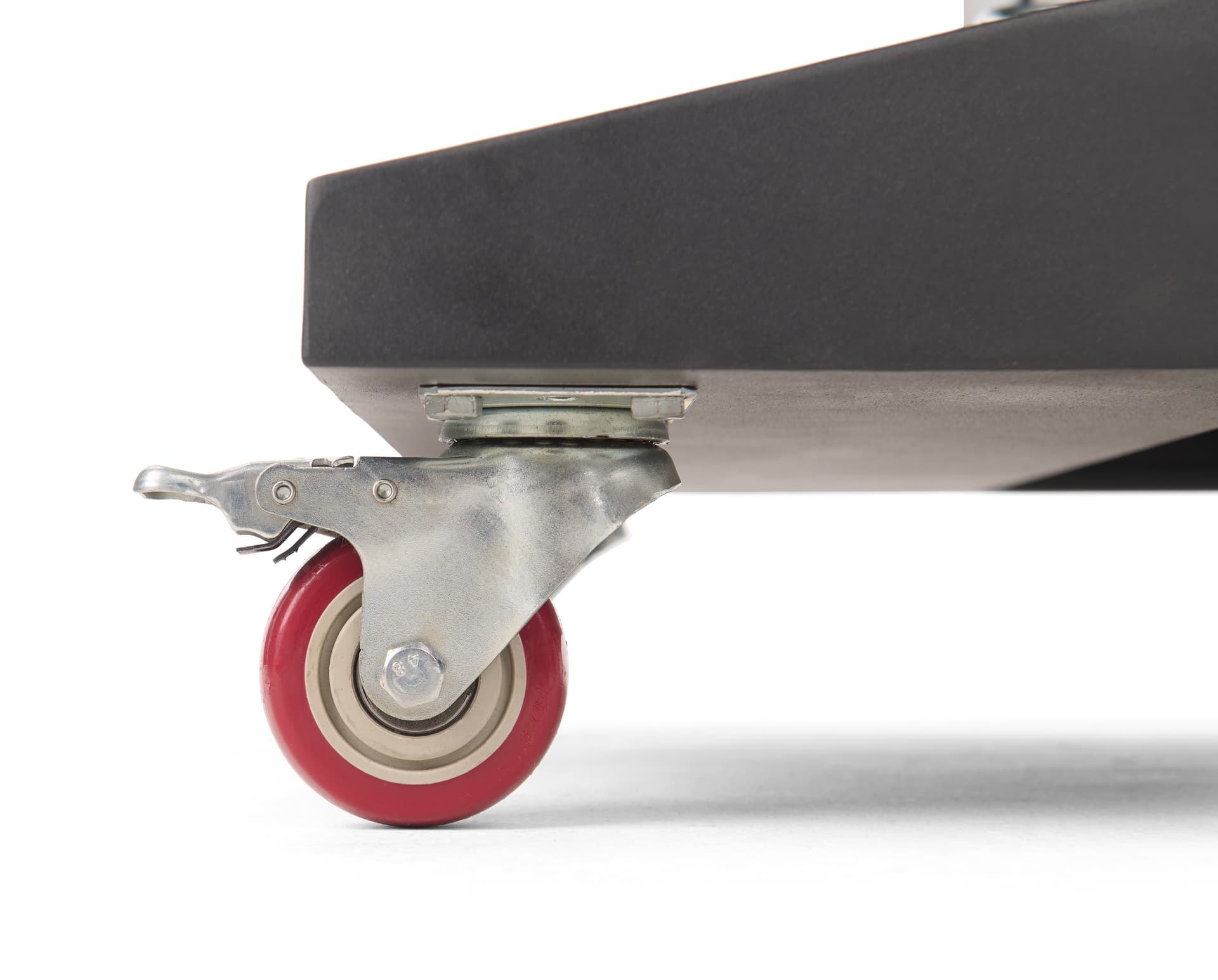 Direct view LED display with locking caster wheels