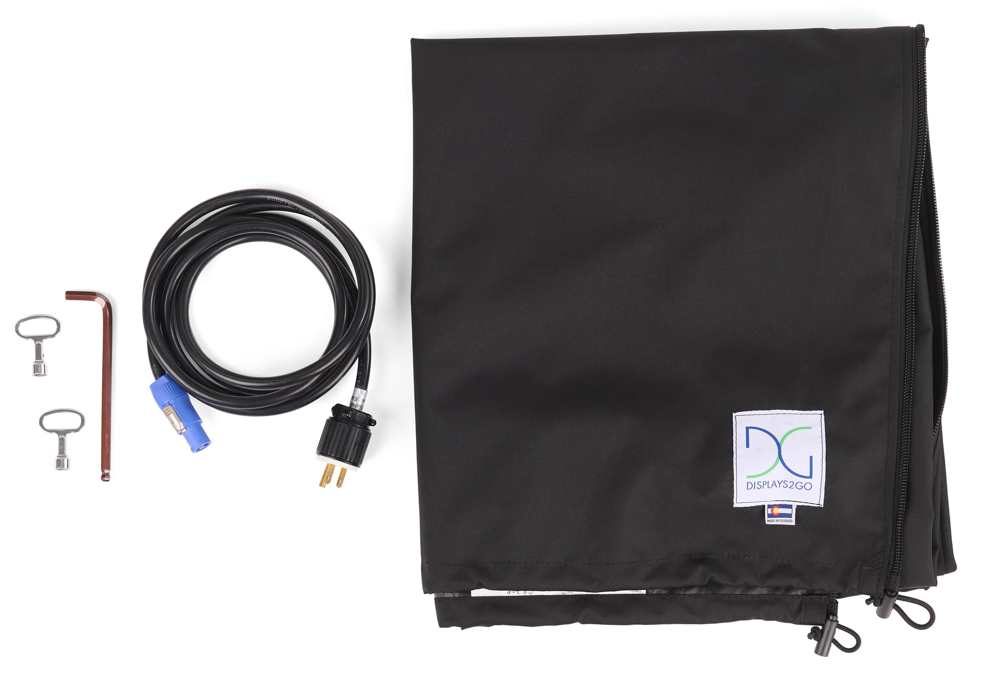Direct view LED display with included polyester cover