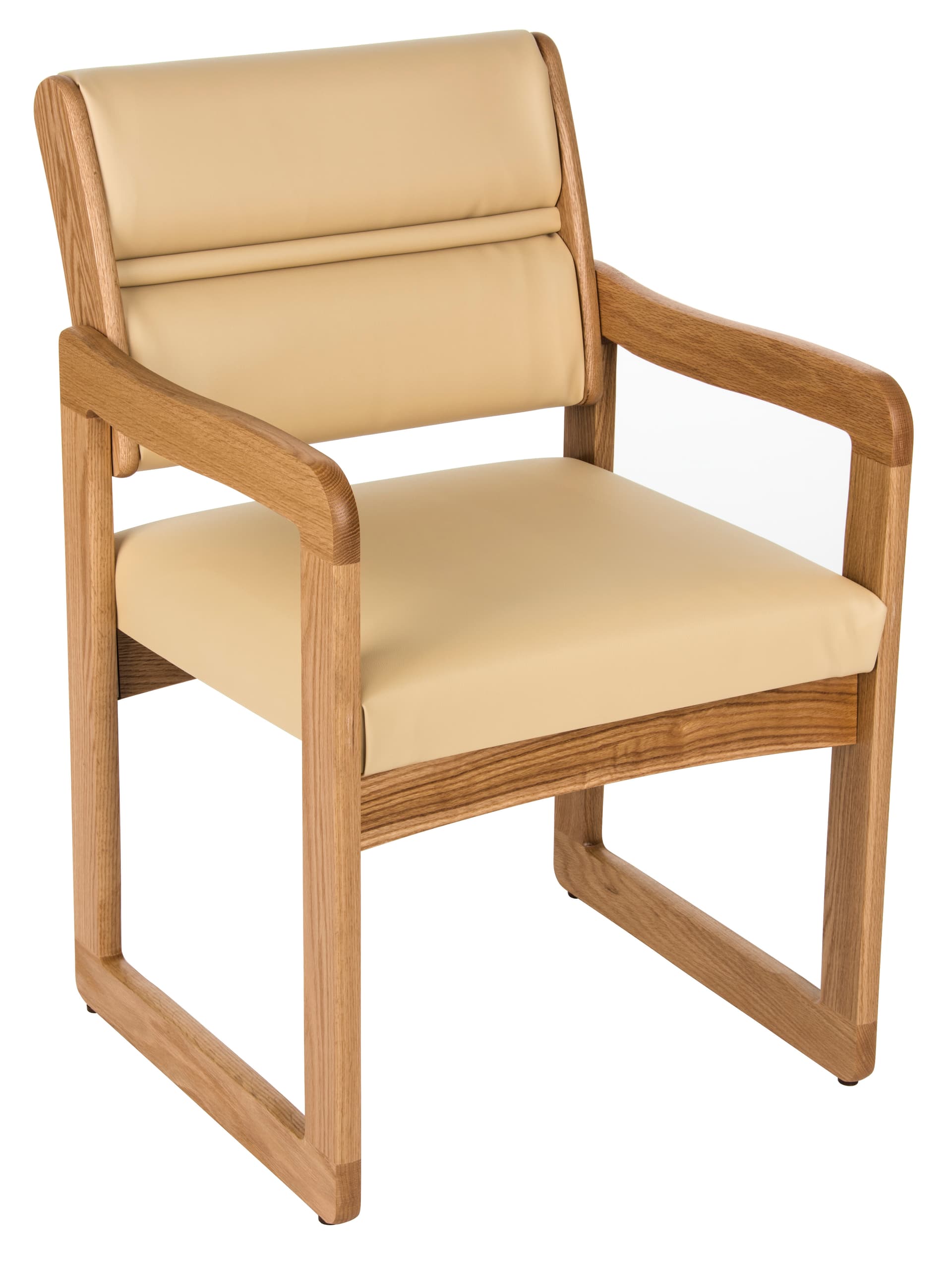 Cream Reception Room Chair, 21.5" Overall Width
