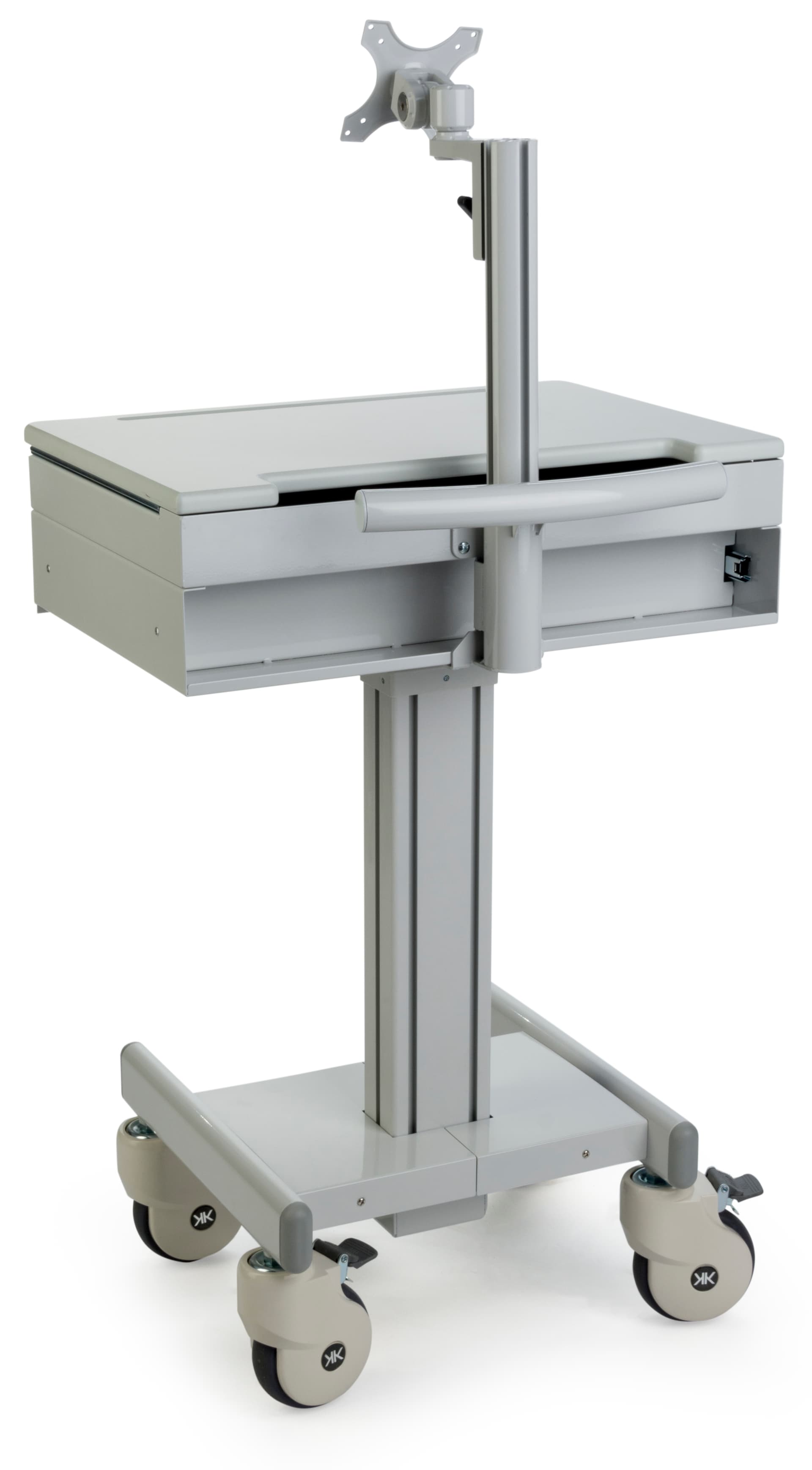 Medical Computer Cart for Sitting or Standing
