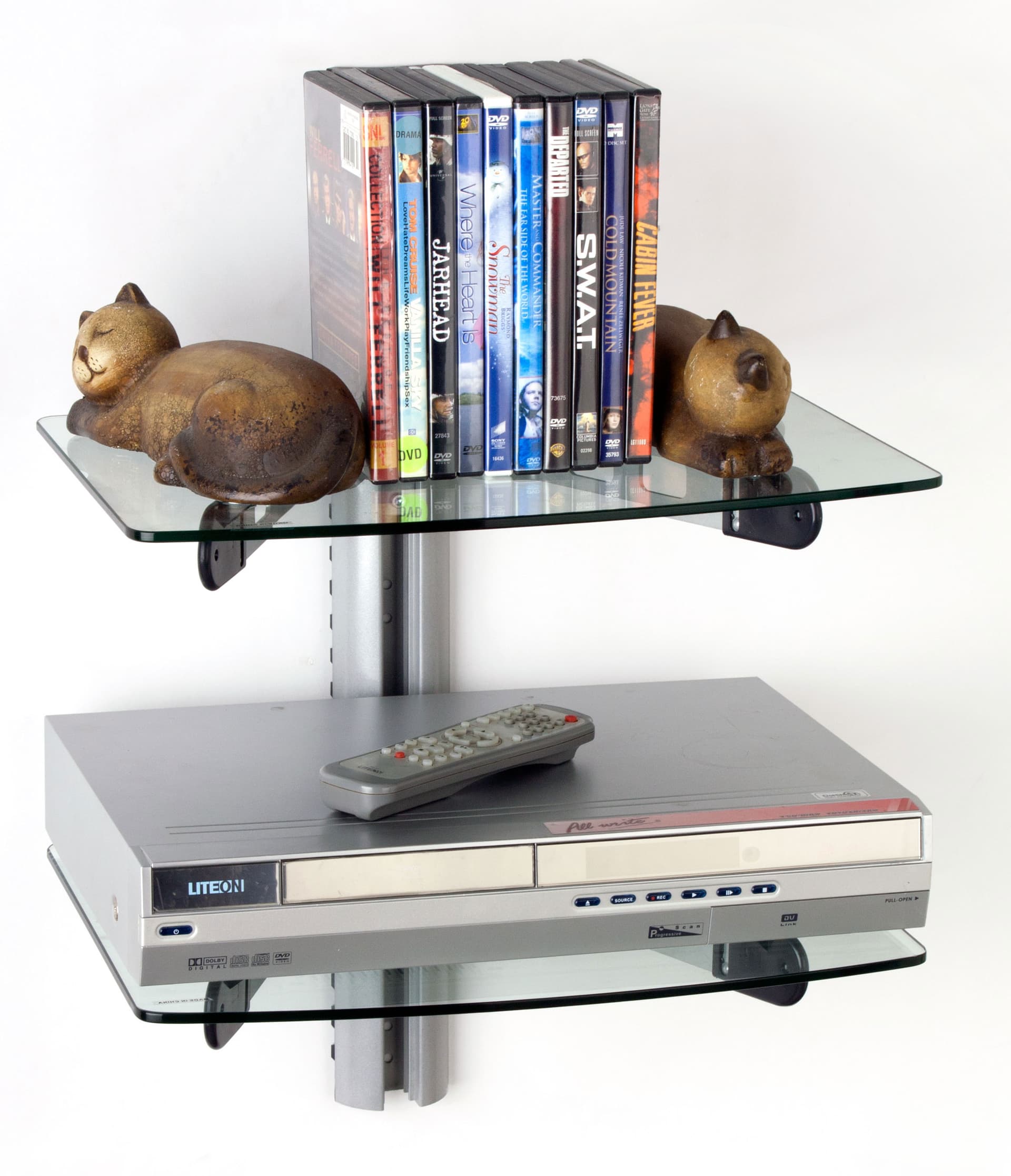 wall mount glass shelves