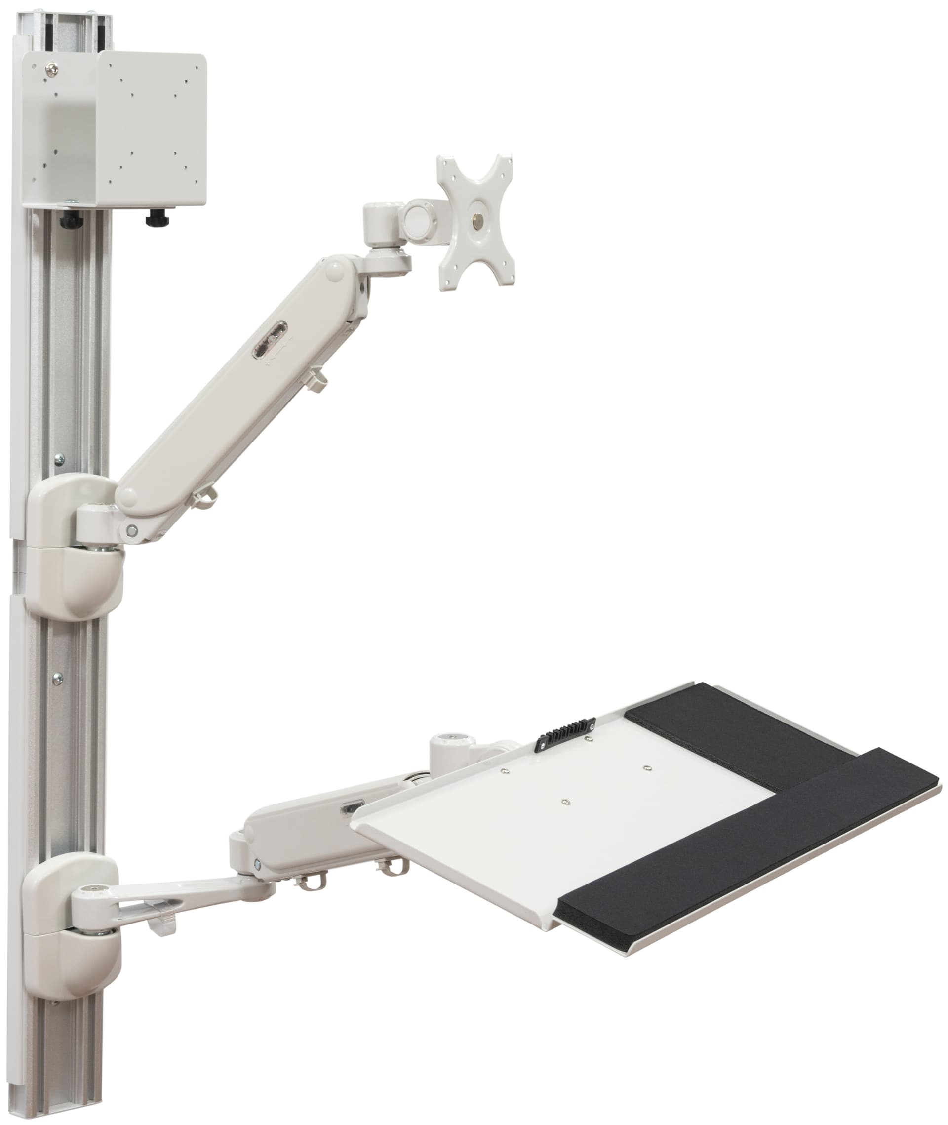 Wall Mounted Computer Workstation, For 14" - 27" Monitors