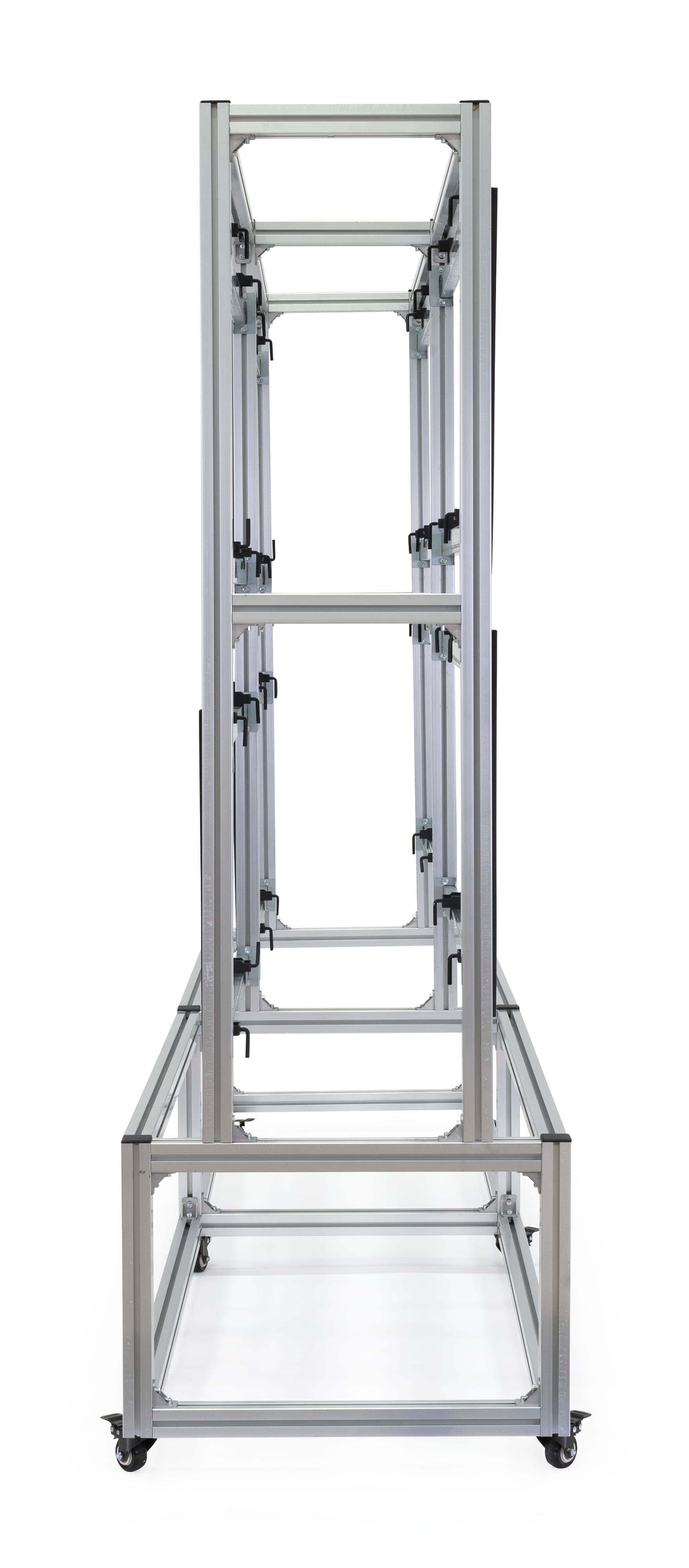 Freestanding video wall mount with open frame design