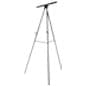 Display Easel for Floor with Clamp for Flip Charts, Adjustable Height - Black