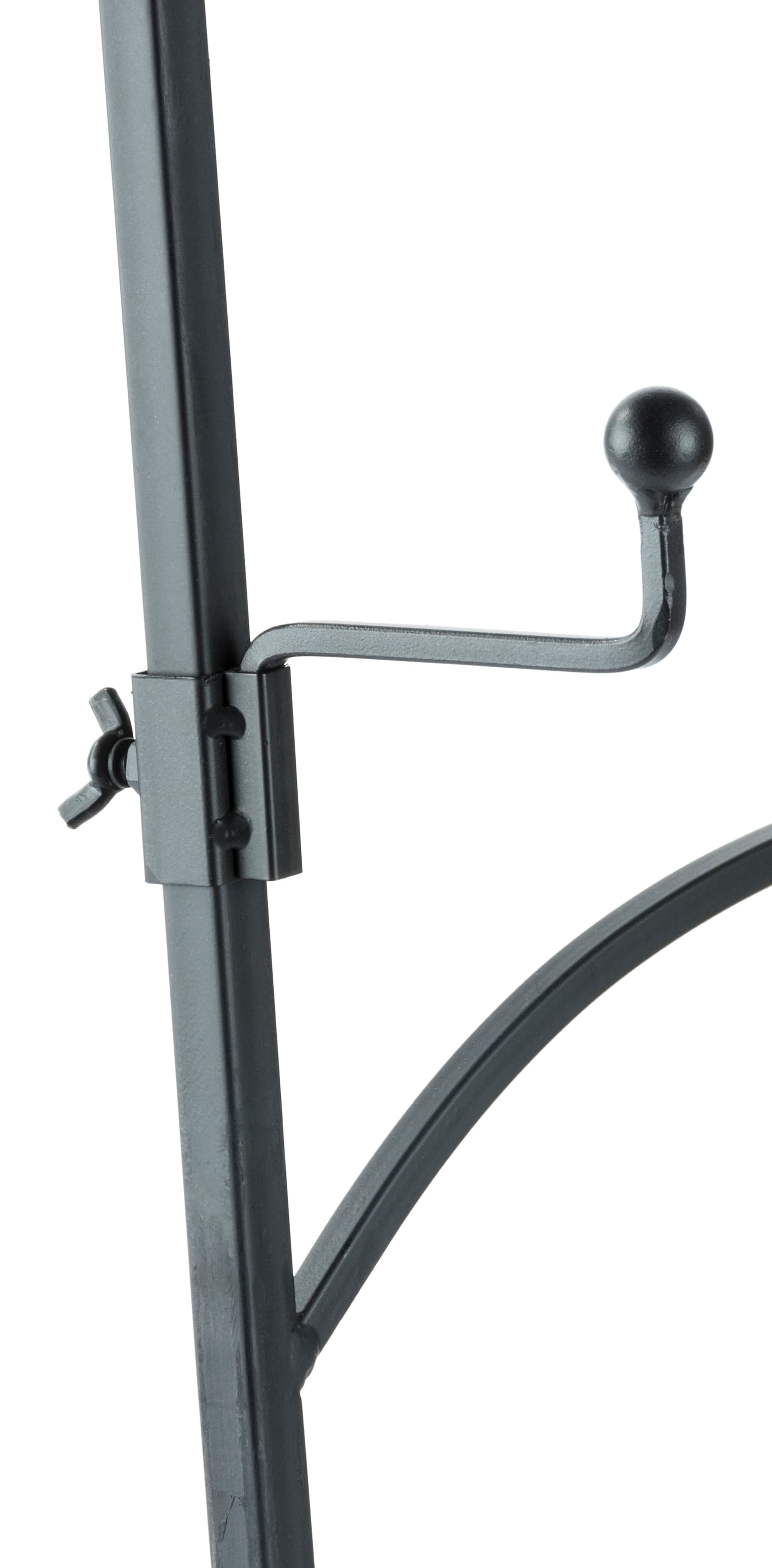 Adjustable Wrought Iron Easel with Adjustable Hooks