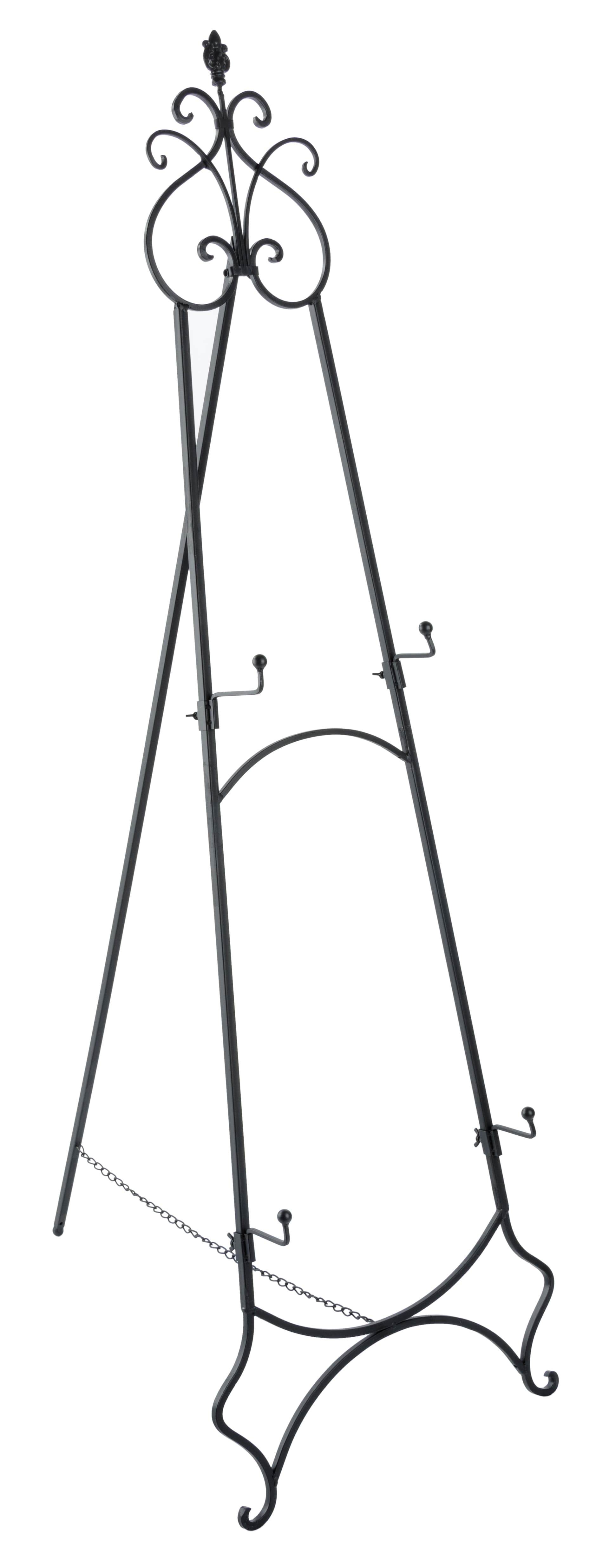 Adjustable Wrought Iron Easel & Decorative Topper