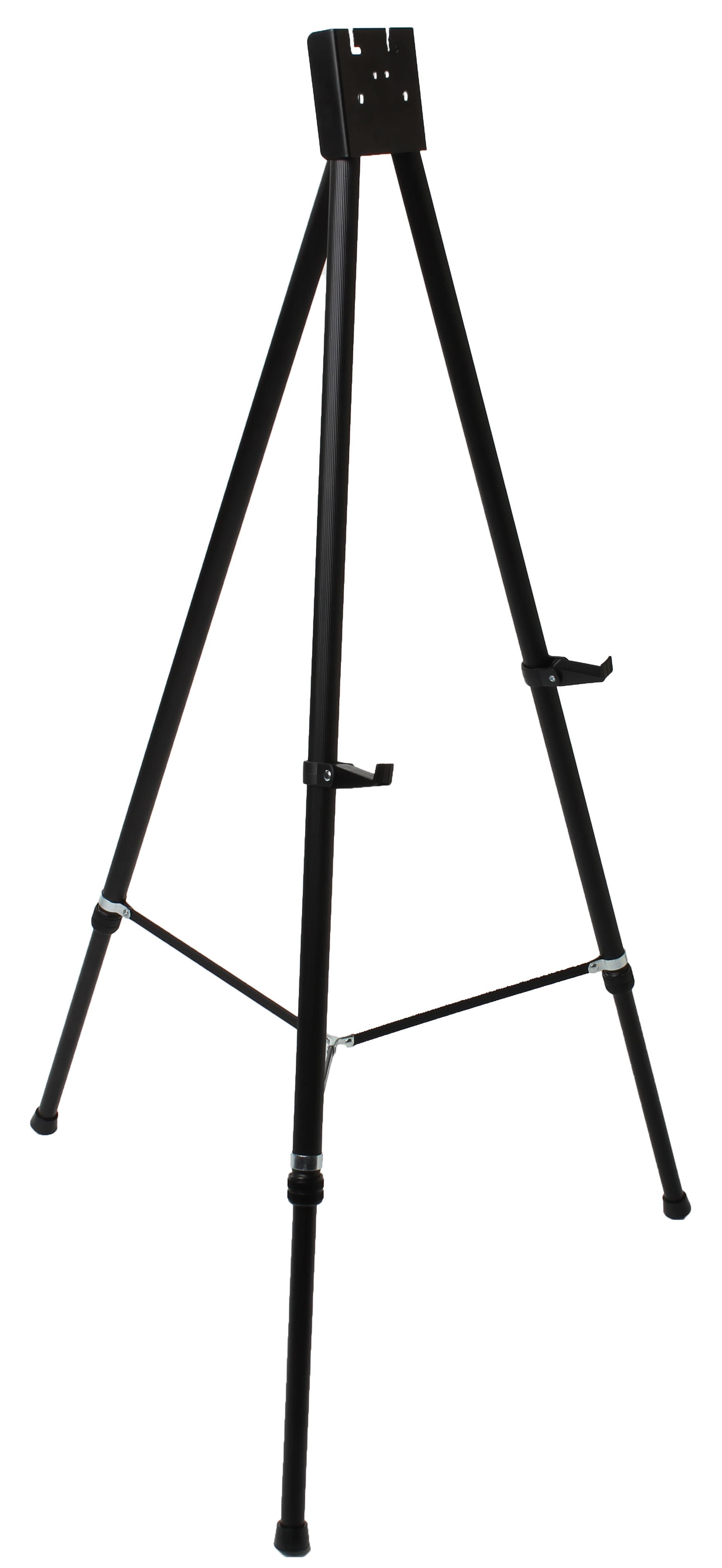 Black Easel Stand with 24” x 36” Snap Frame with Rubber Picture Supports
