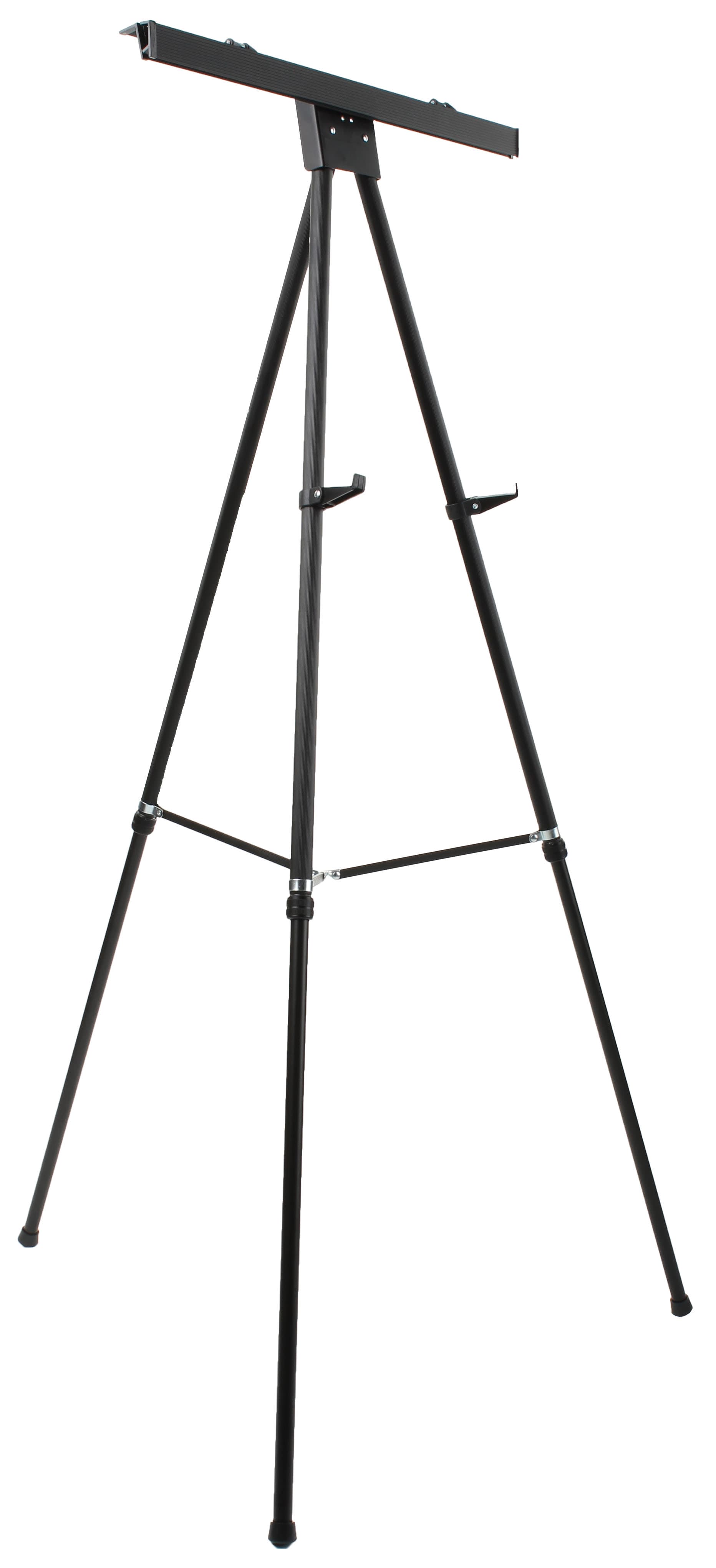 Black Easel Stand with 24” x 36” Snap Frame, Aluminum