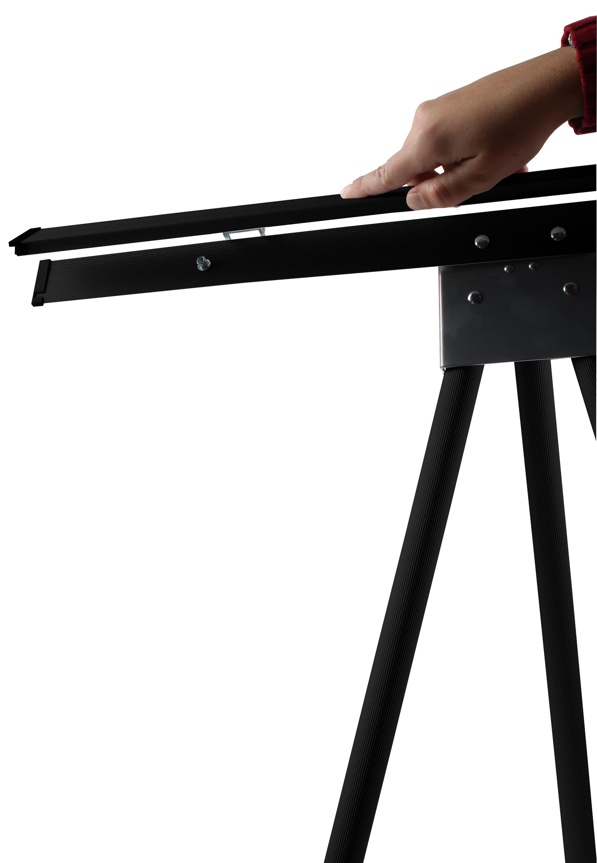 Black Easel Stand with 24” x 36” Snap Frame, Powder Coated