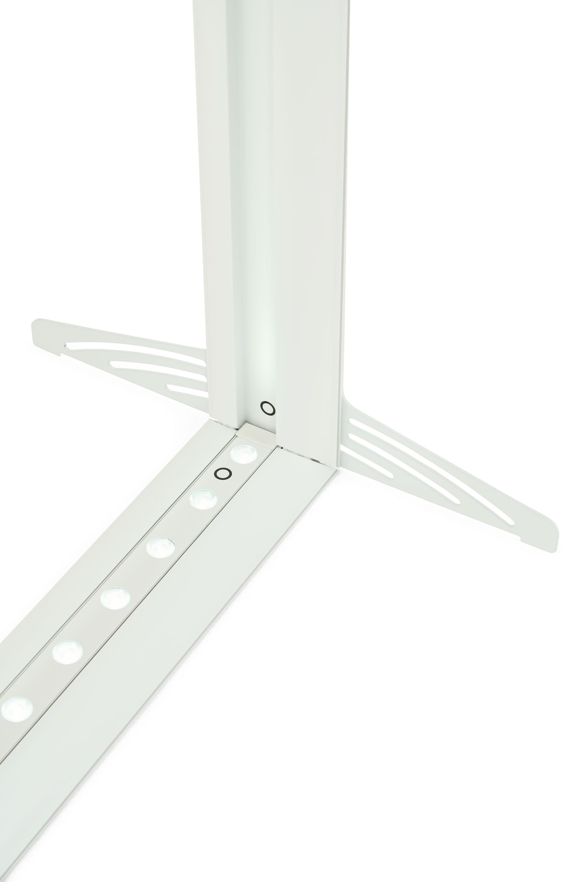 LED backlit trade show display with preassembled lights