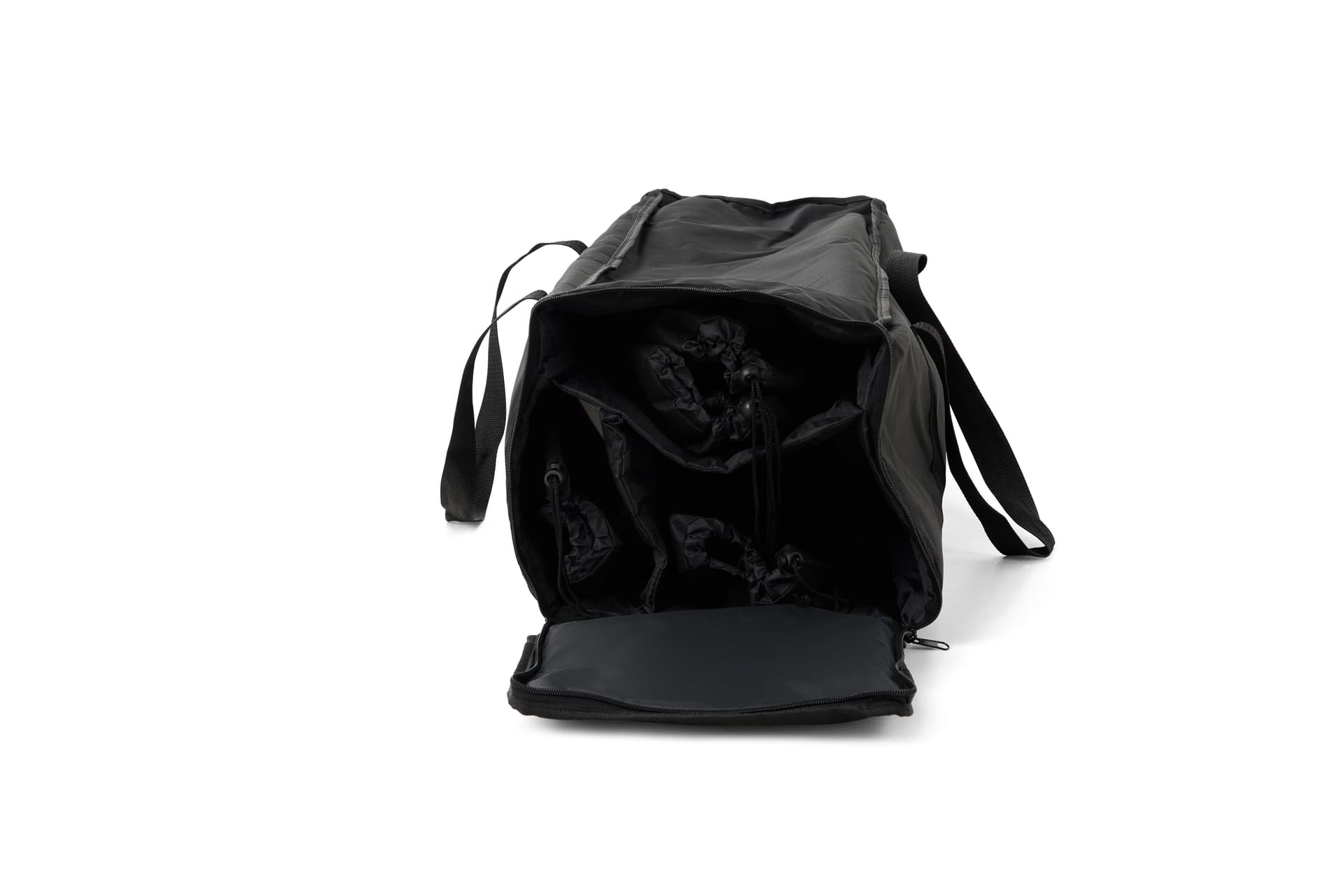 Interior of soft carrying case