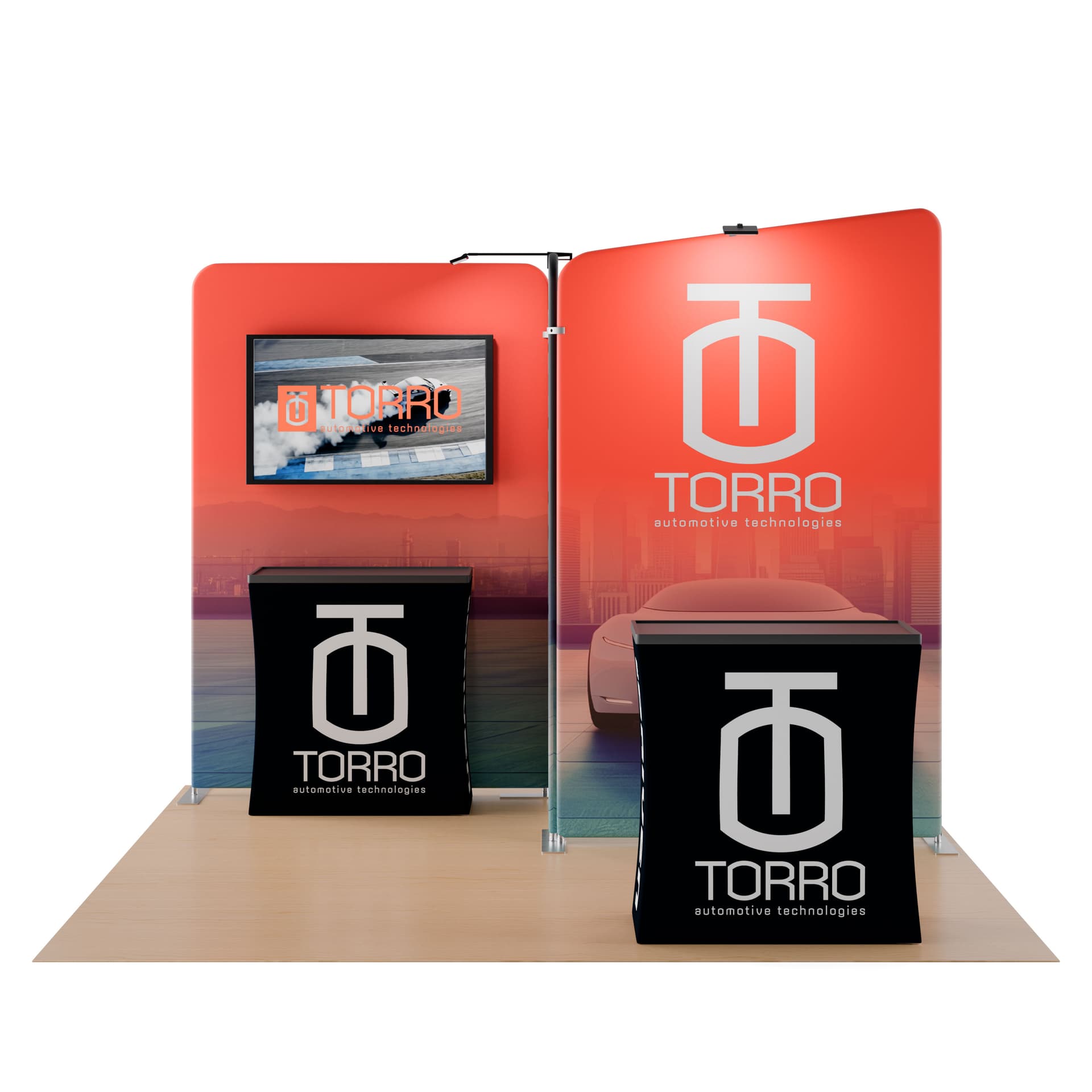 trade show exhibit kit shipping cases convert to counters
