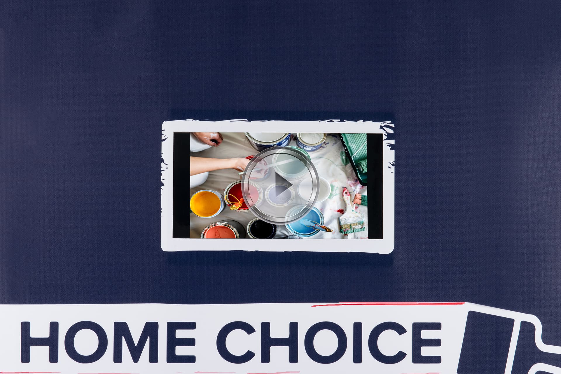 Pull up digital banner screen with multimedia display