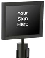 11” x 8.5” Stanchion Sign Holder 