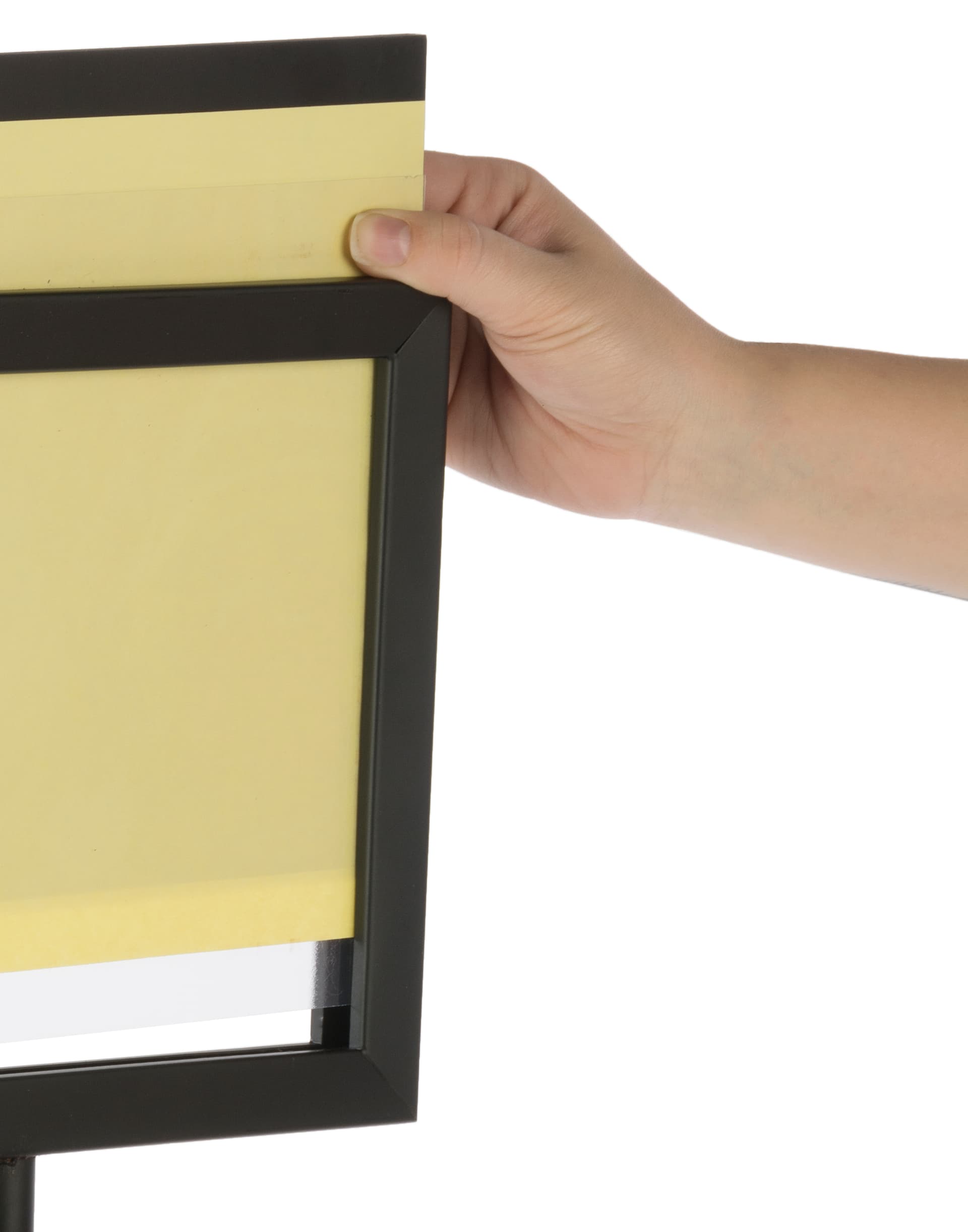 11” x 8.5” Stanchion Sign Holder with Anti-Glare Lenses