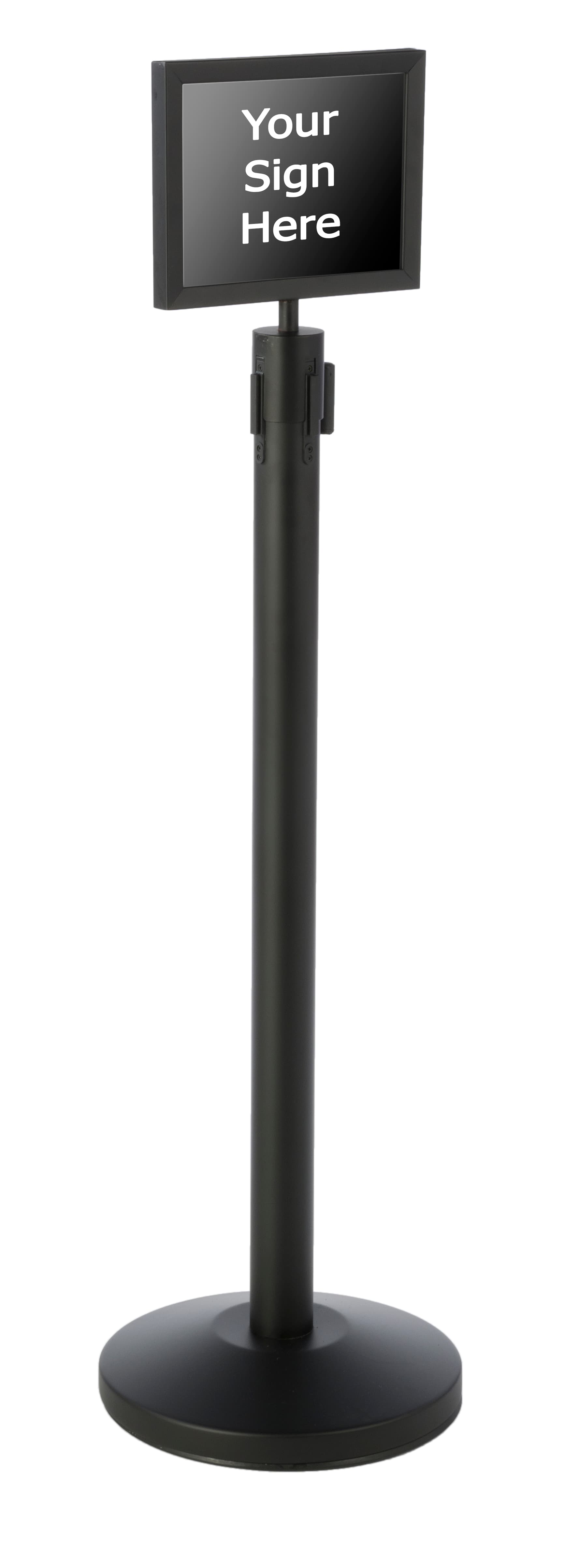 11” x 8.5” Stanchion Sign Holder for QueuePole.Economy Series