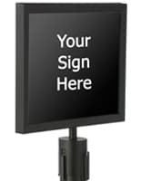 14” x 11” Stanchion Sign Holder 