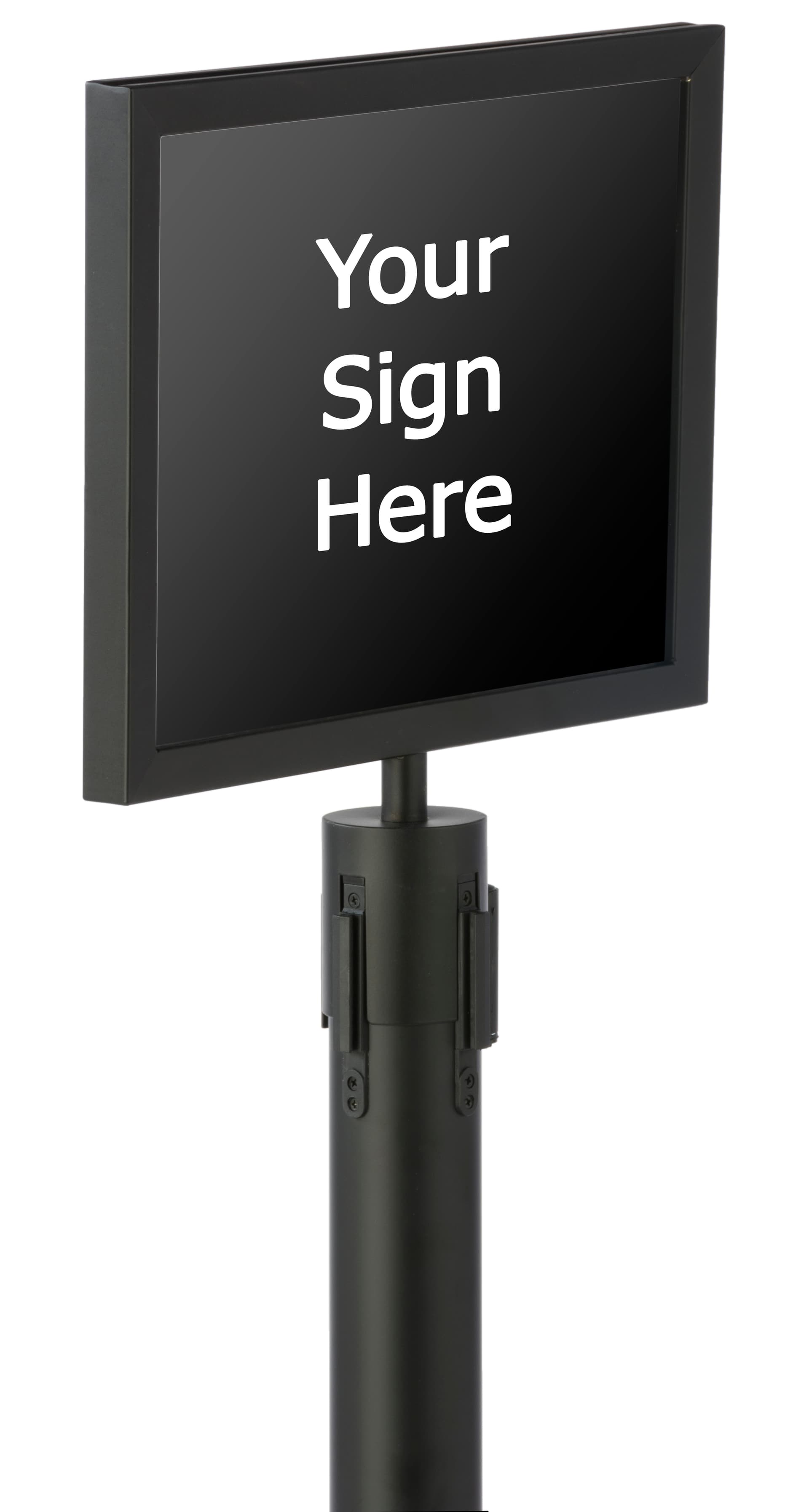 Black 14” x 11” Stanchion Sign Holder