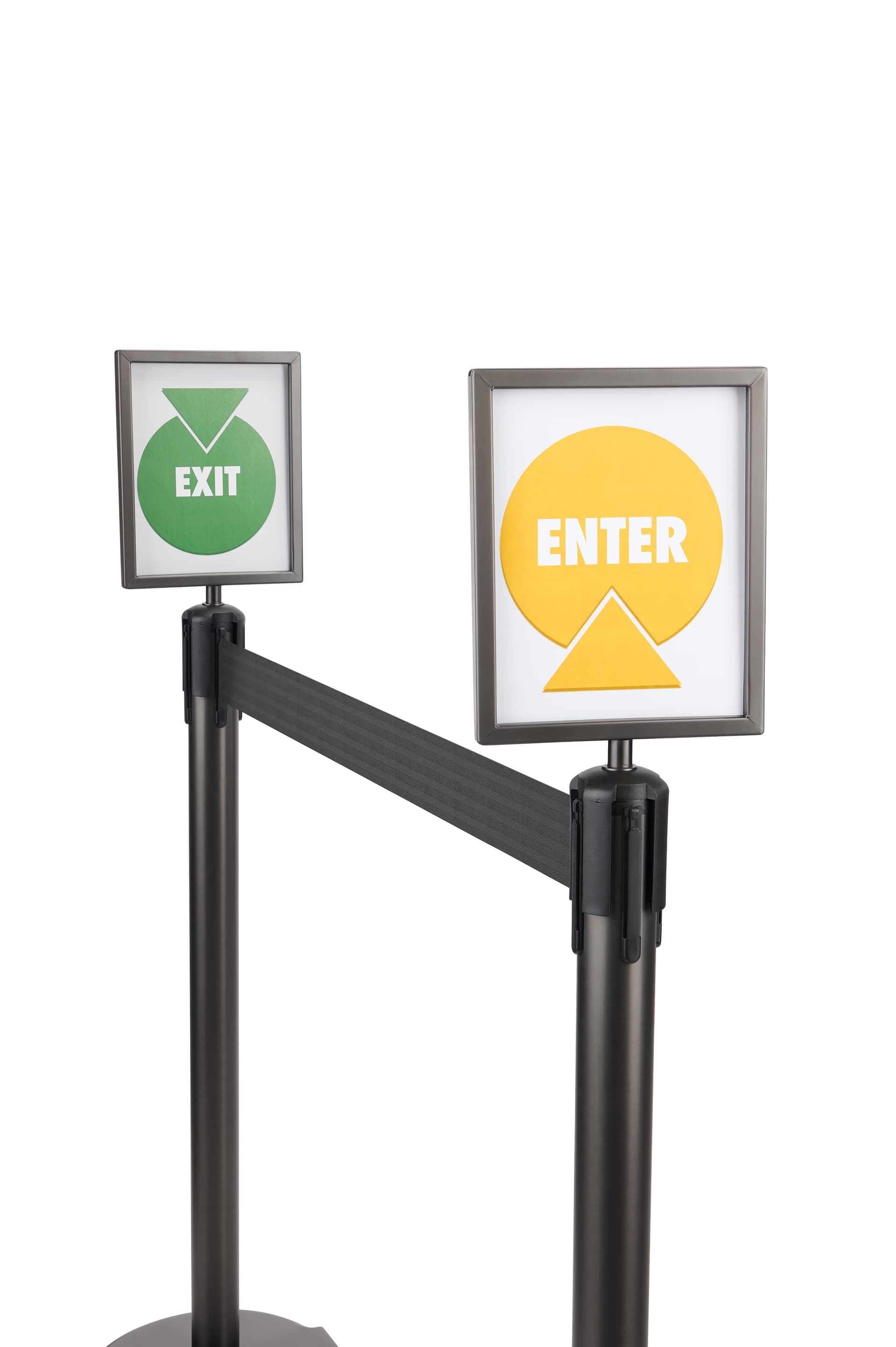 Sign holder topper for RCCDX QueuePole.Deluxe stanchions with top loading design