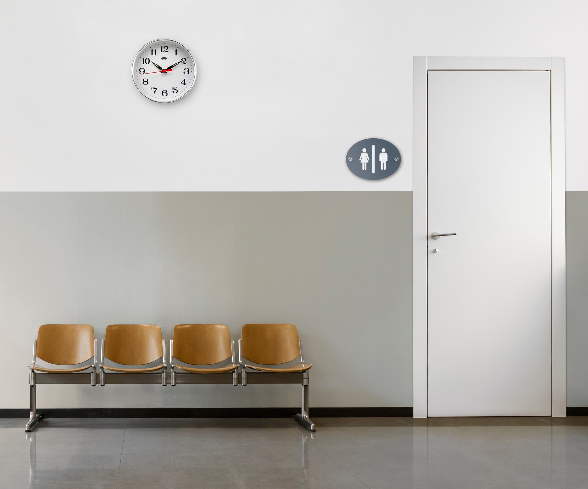  Recycled acrylic custom oval directory sign for marking public spaces