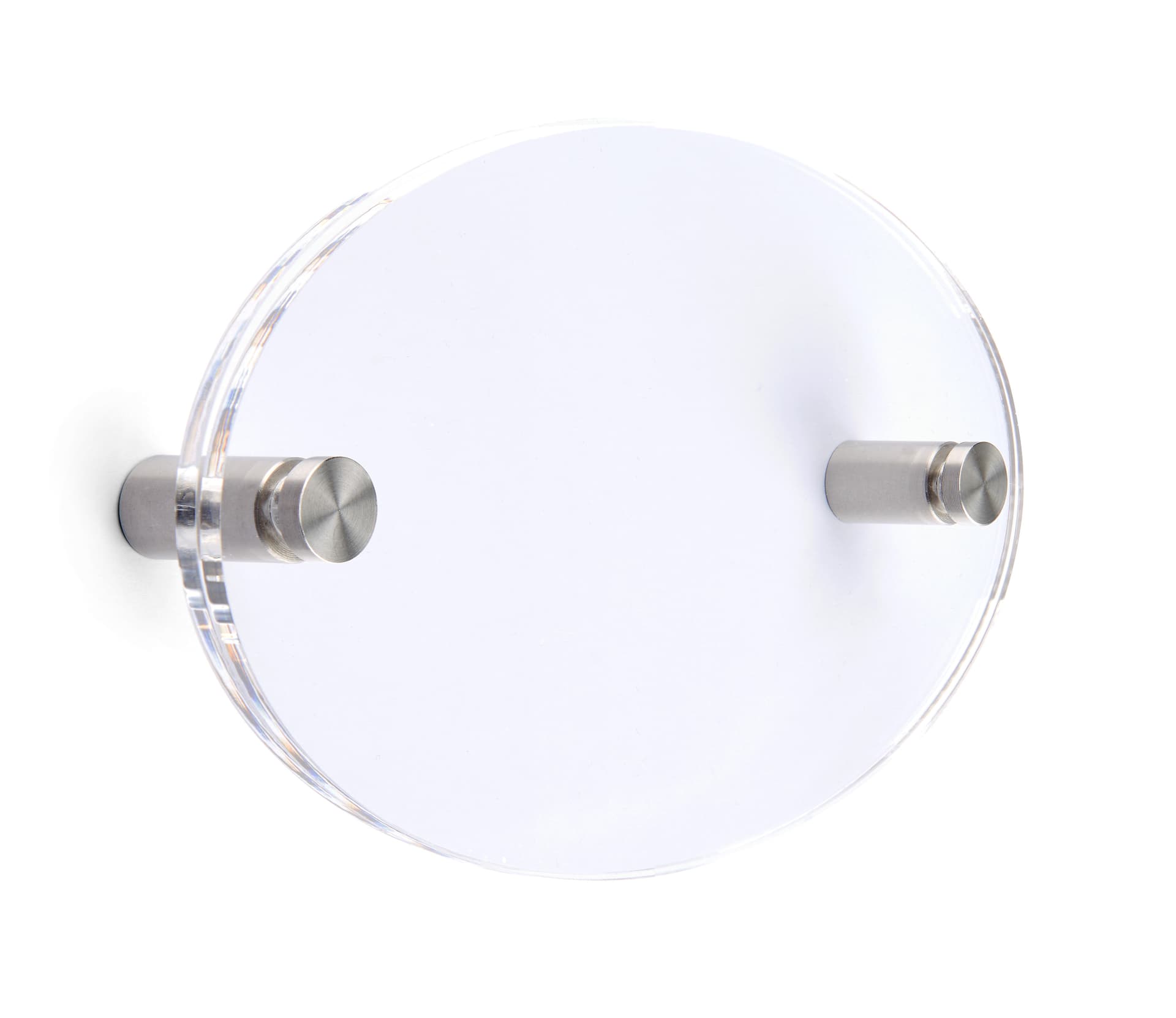 Recycled acrylic custom oval directory signs with sustainable design