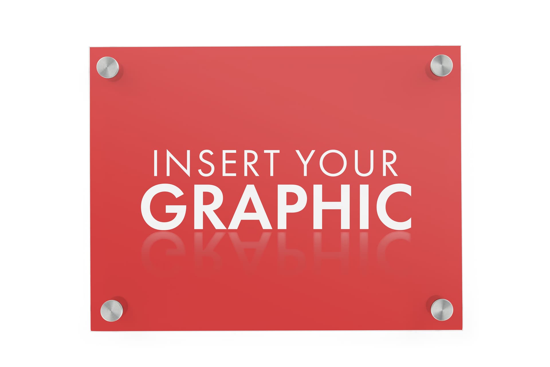 Recycled acrylic custom office wall signs with brushed stainless steel standoffs
