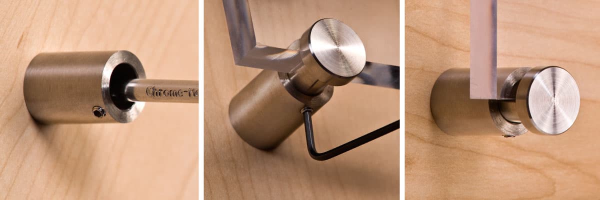 Side-Grip Stand Off Systems For Signs Up To 1/2" Thick