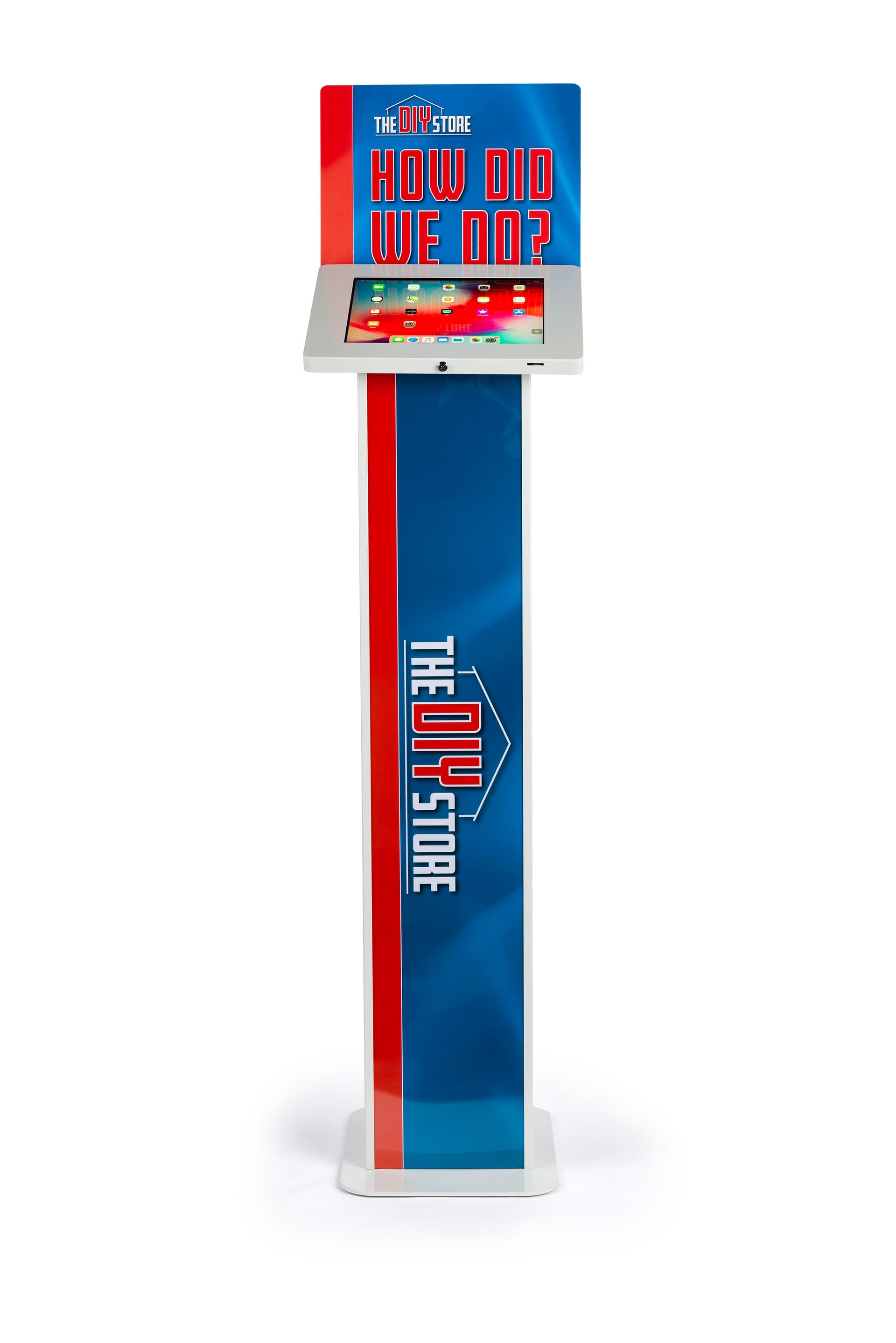 9" x 43" Body display printed kiosk graphics for 12.9" IPELIT12 tablet stands