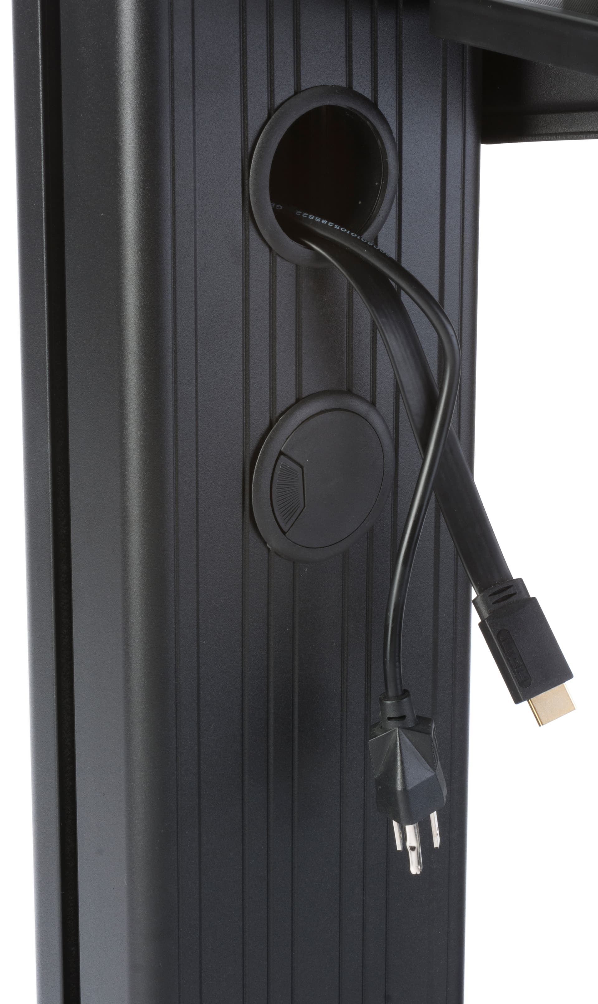 Mobile TV Rack w/ Integrated Cable Management