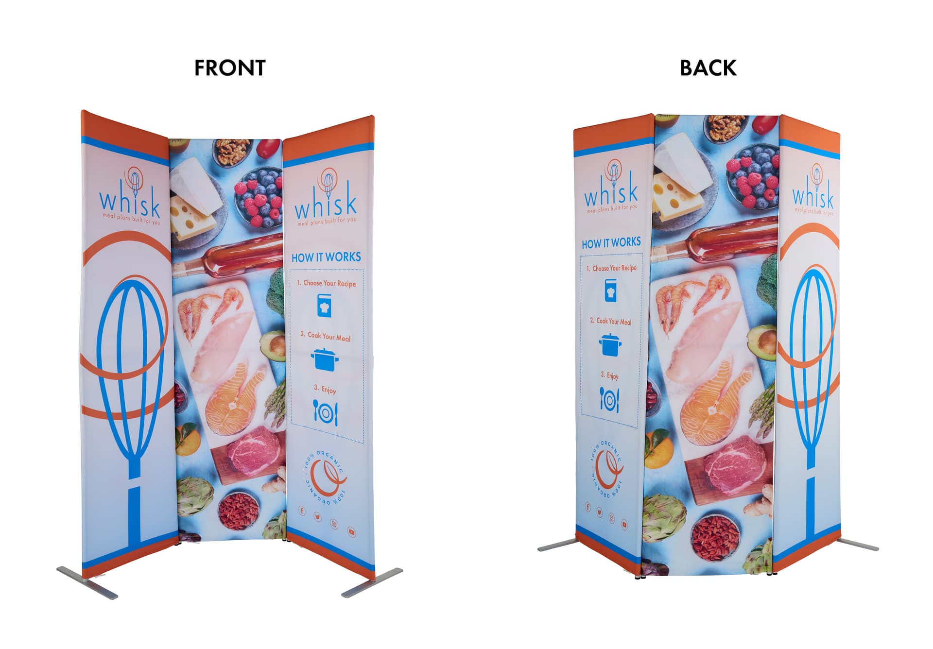 Replacement graphics for EMEZMAGTWR banner stands with double sided print