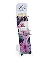 Tension fabric literature banner stand with custom printing