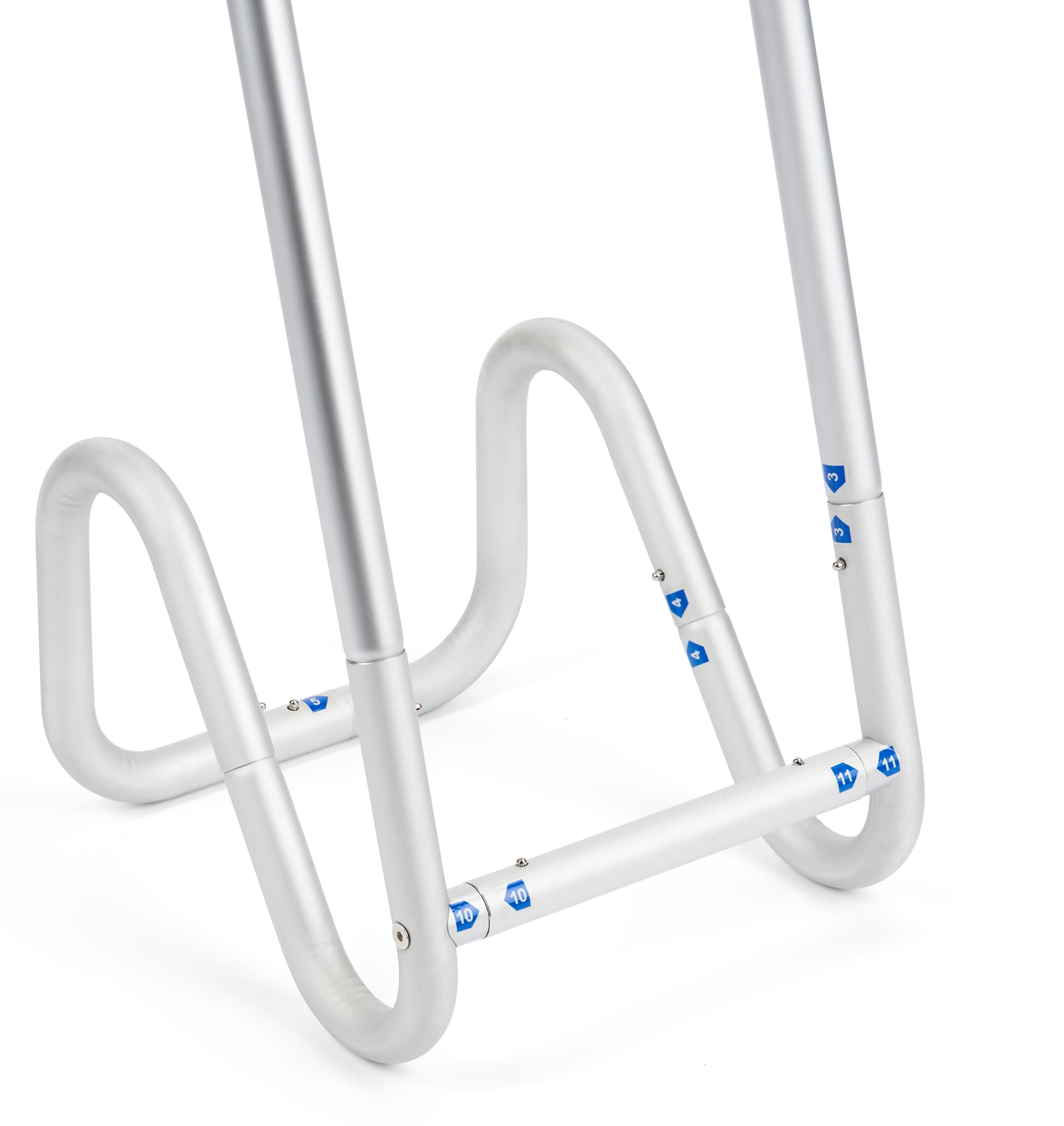 Tension fabric literature banner stand with aluminum snap-tubes