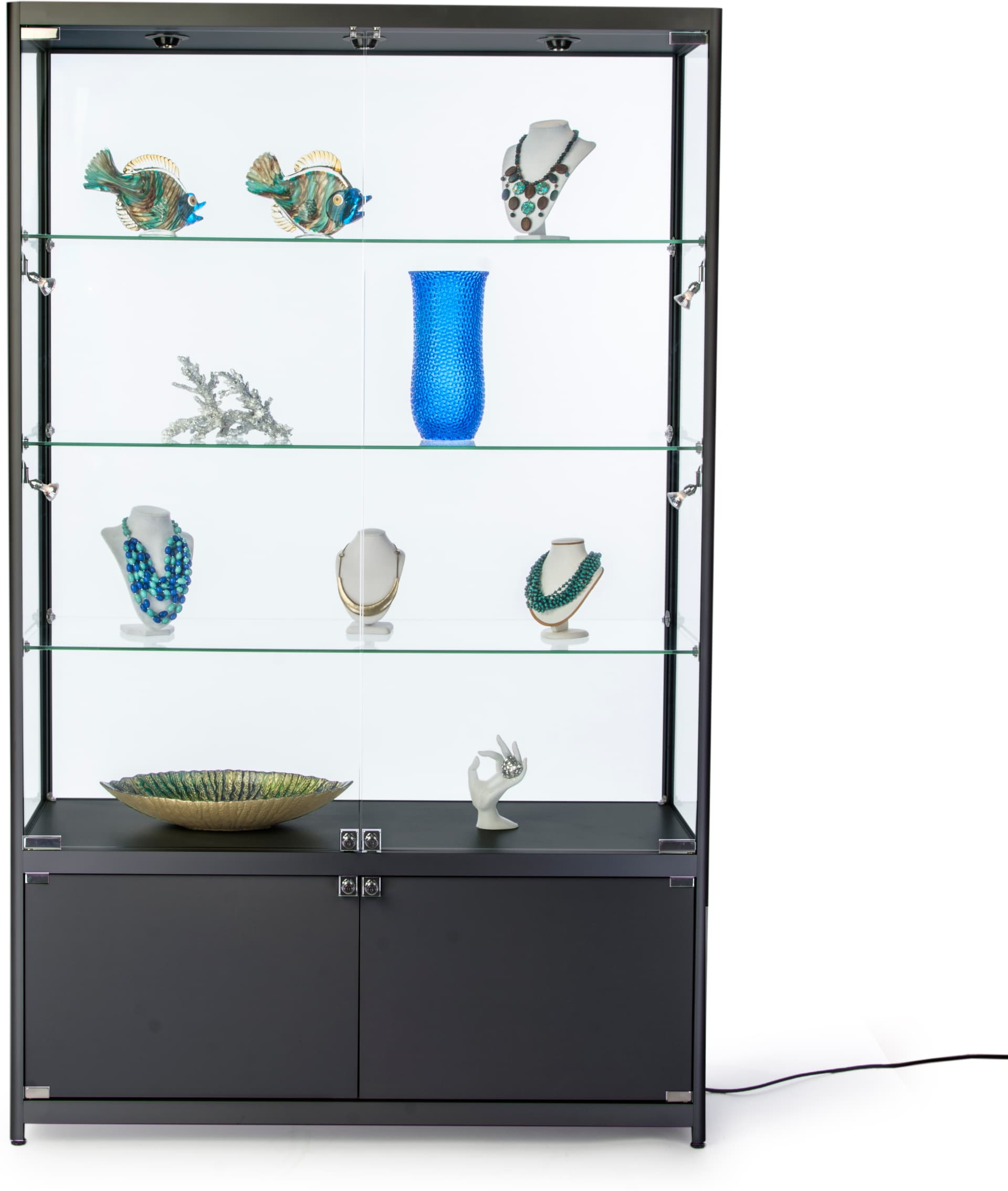 4’ Wide Illuminated Display Case