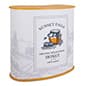 41" Tall Portable Counter, Custom Recycled Material Graphic Wrap - Black/Wood Grain
