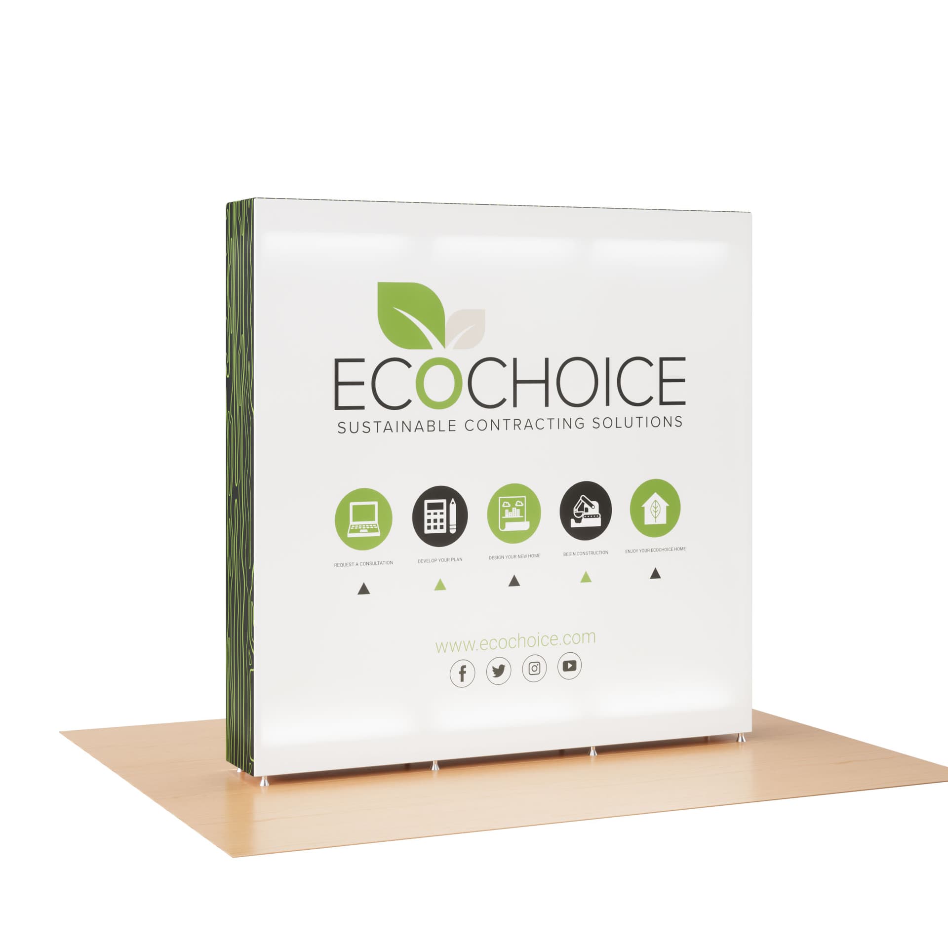 Replacement Graphics for EXPOPLIT Pop-Up SEG Lightbox Displays includes all-over printing